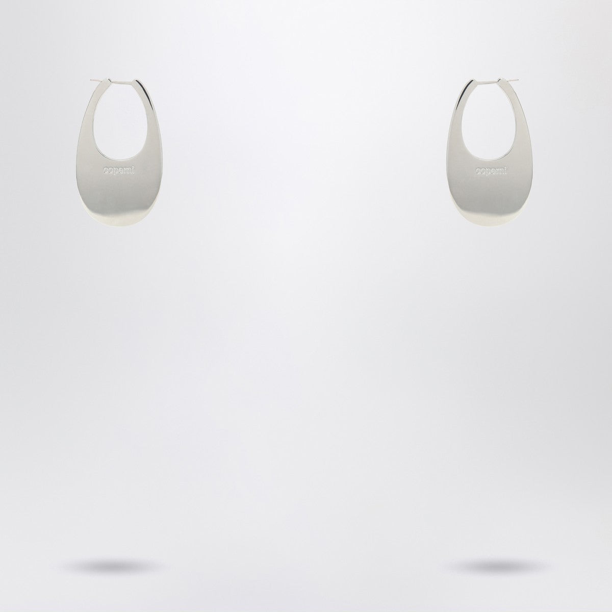 Coperni Coperni Large silver Swipe earrings