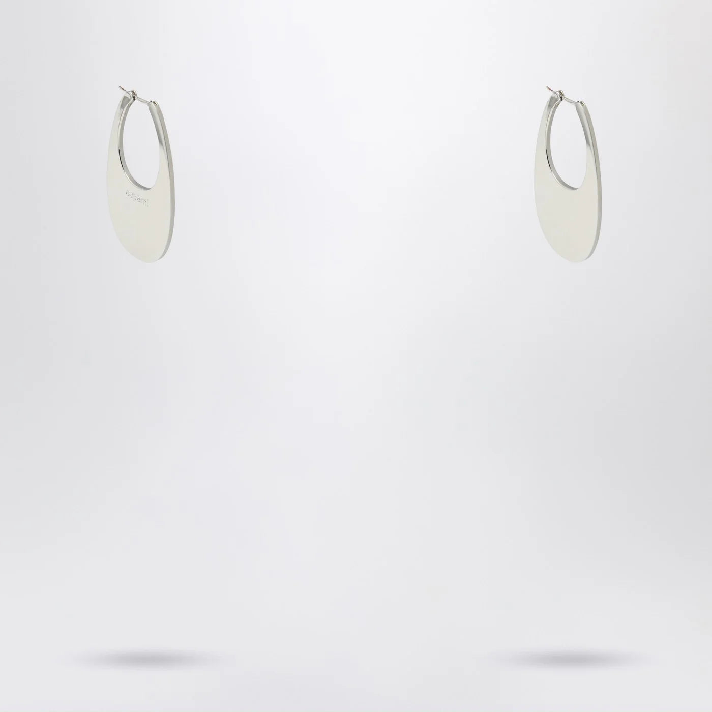 Coperni Large silver Swipe earrings