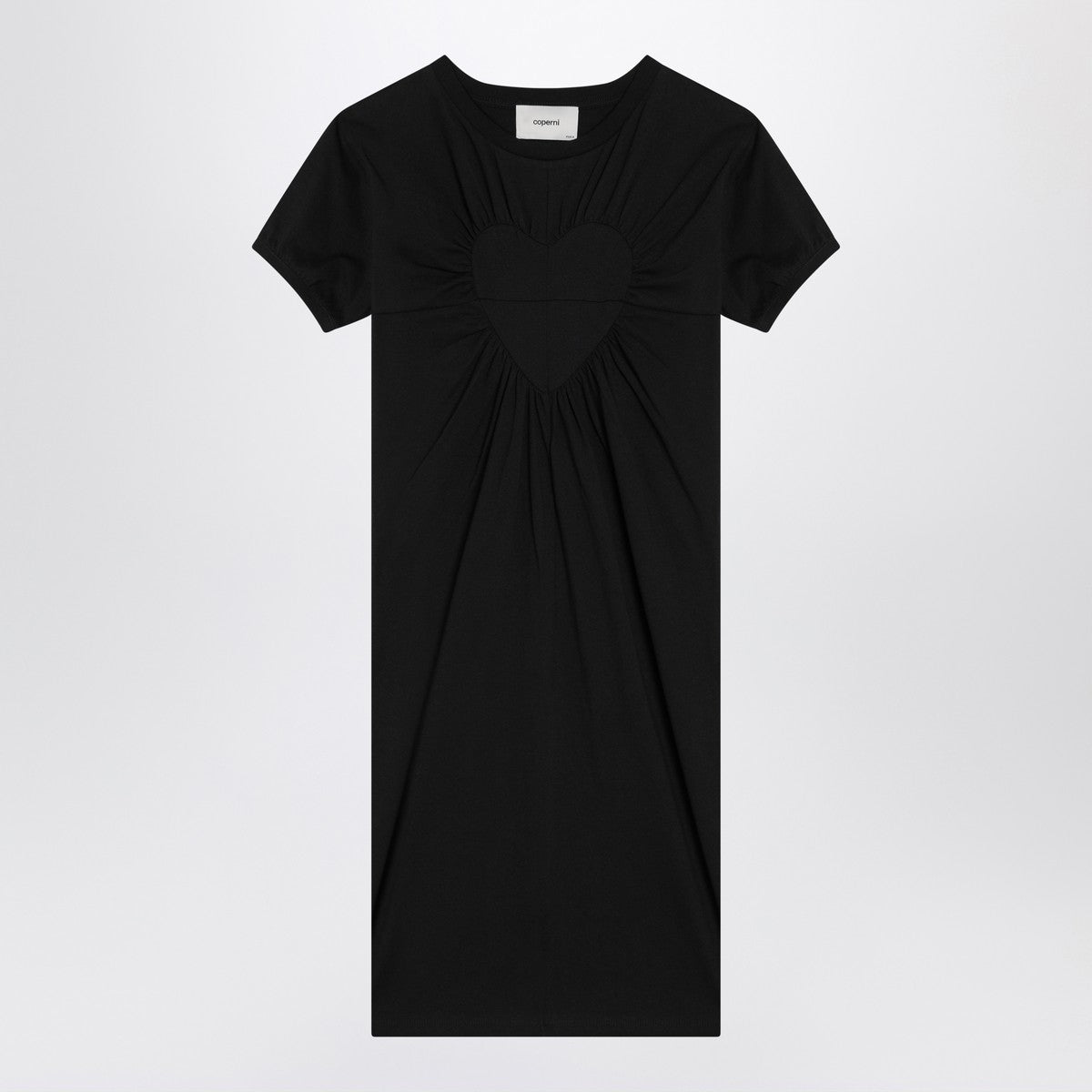 Coperni Coperni Black mini dress with heart