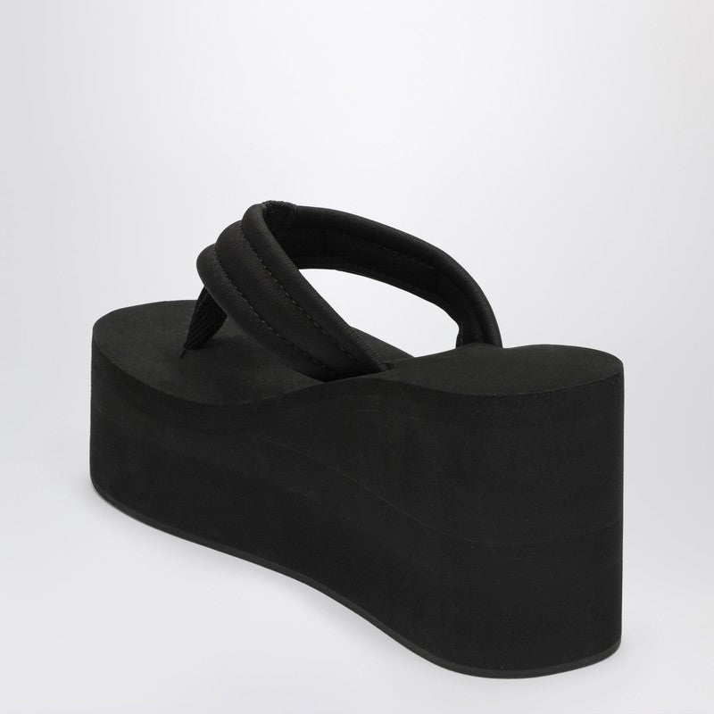 Coperni Black wedge sandal with logo