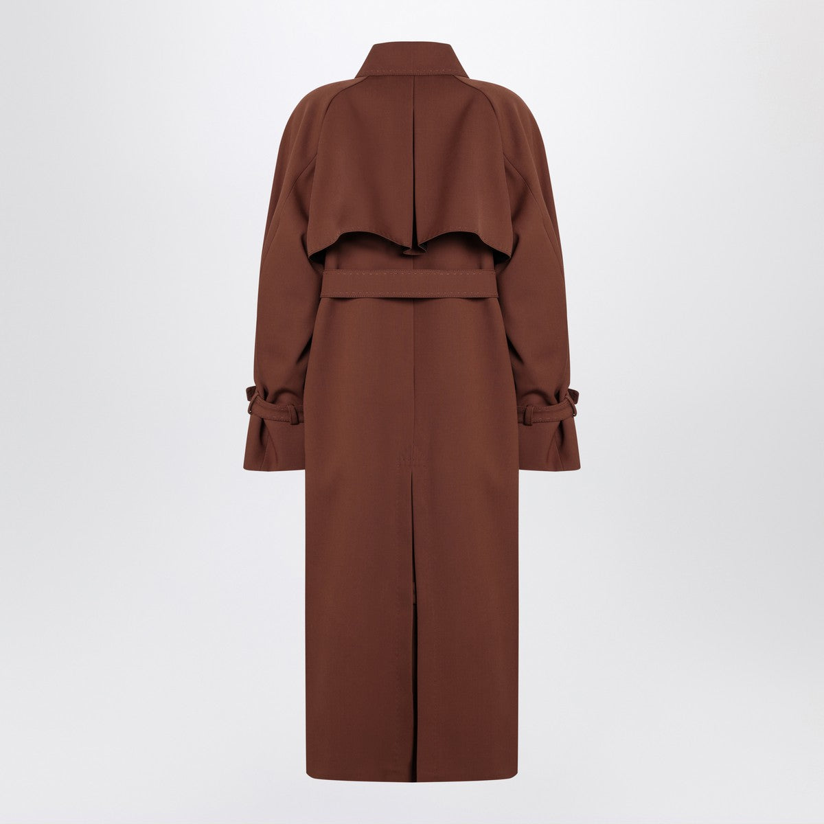 Max Mara Atelier Max Mara Atelier Brown rainproof gabardine trench coat