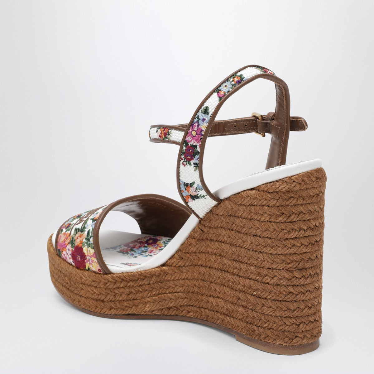 Dolce & Gabbana Dolce&Gabbana Wedge sandals with logo embroidery