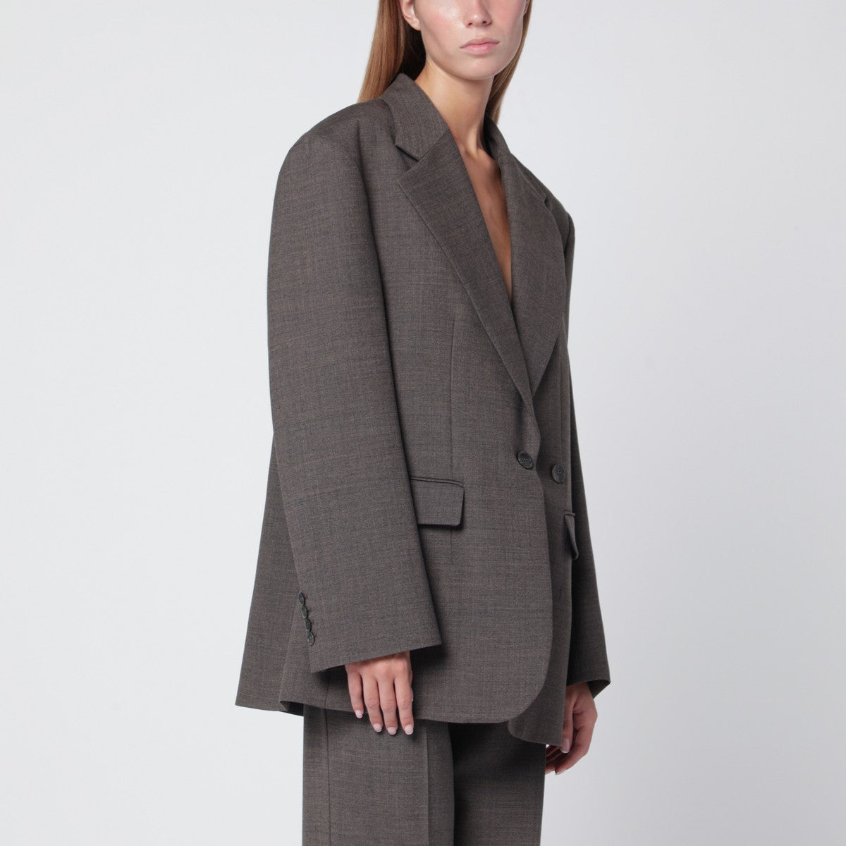 P.A.R.O.S.H. P.A.R.O.S.H. Chestnut-coloured wool blend jacket