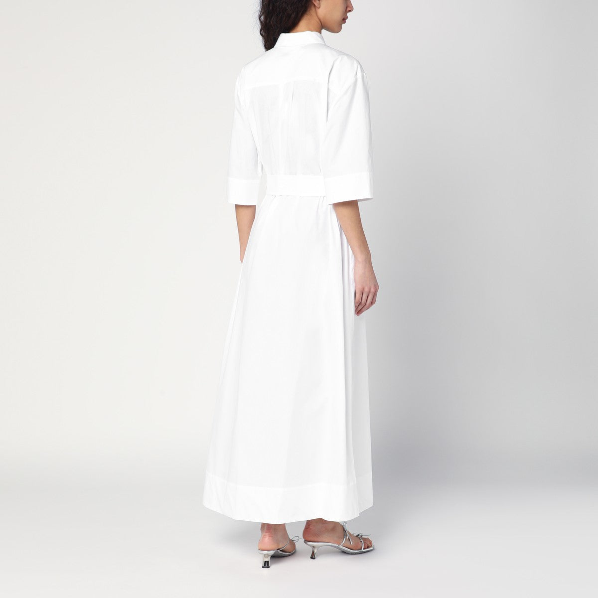 P.A.R.O.S.H. P.A.R.O.S.H. White shirt dress with belt