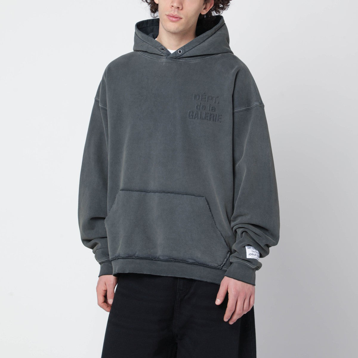 Gallery Dept. Graphite-grey sweatshirt with embossed logo