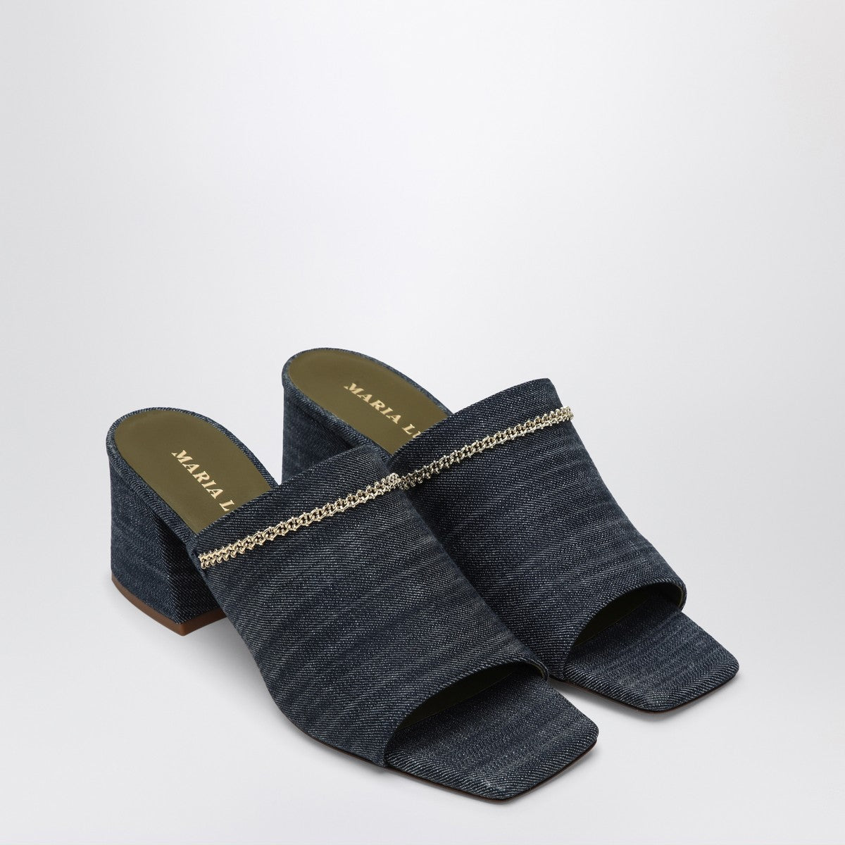 MARIA LUCA MARIA LUCA Messalina blue denim sandals