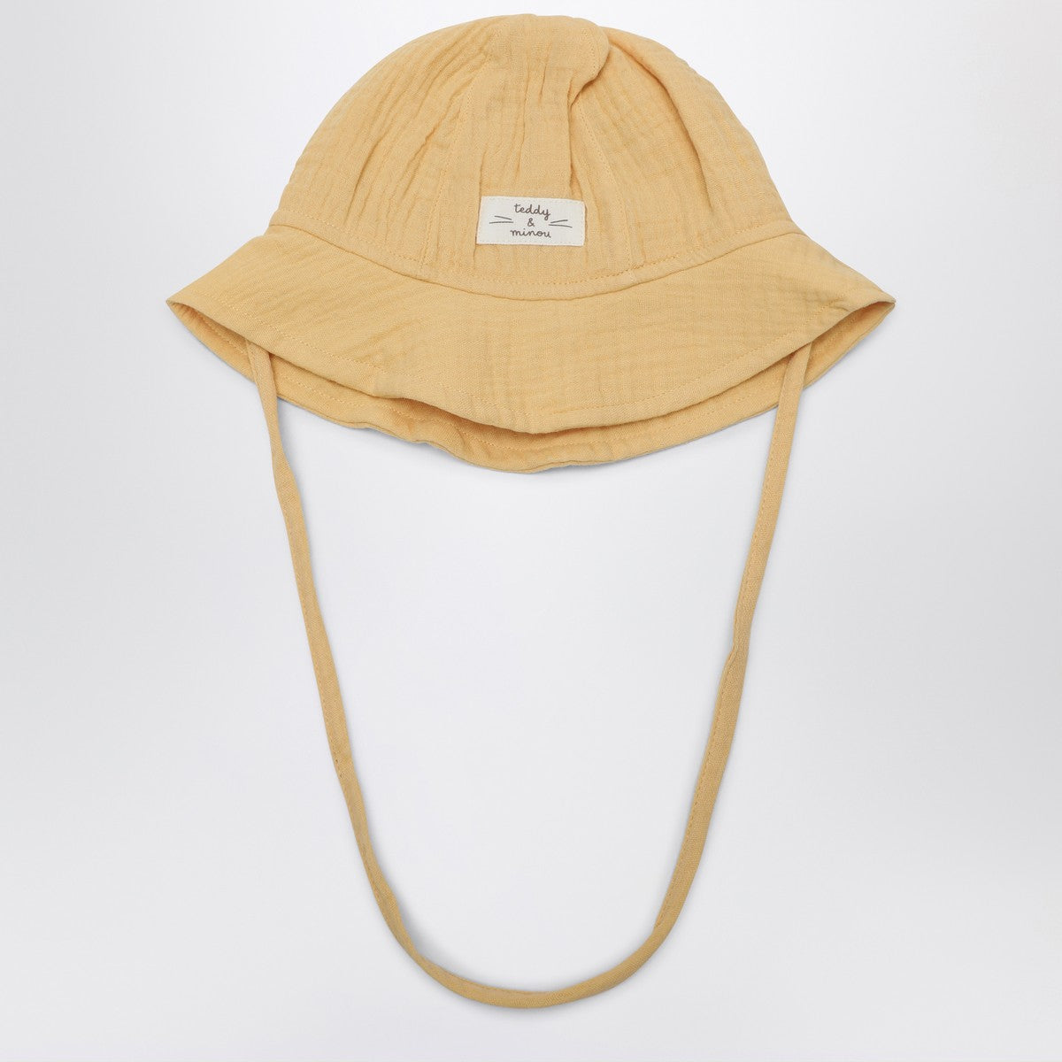 Teddy & Minou Teddy & Minou Yellow hat with drawstring