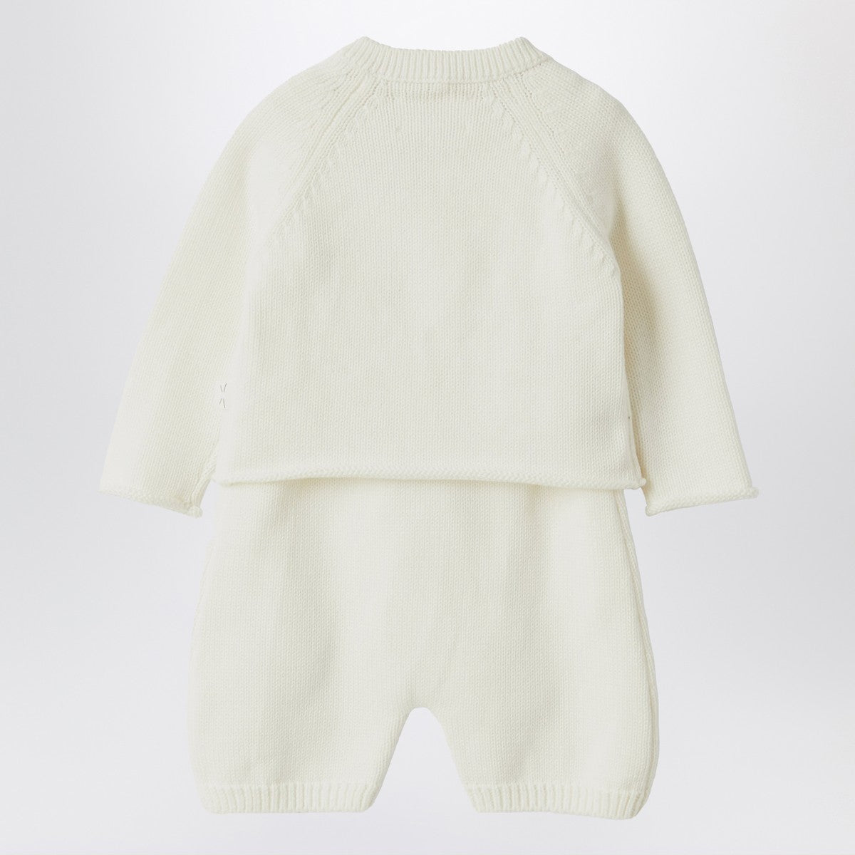 Teddy & Minou Teddy & Minou White outfit with jacket and overalls