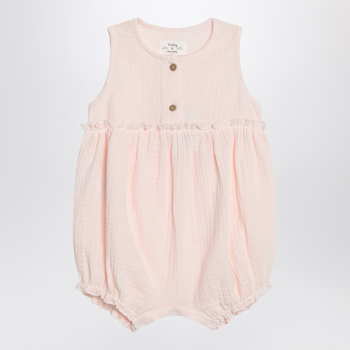 Teddy & Minou Teddy & Minou Pink cotton romper