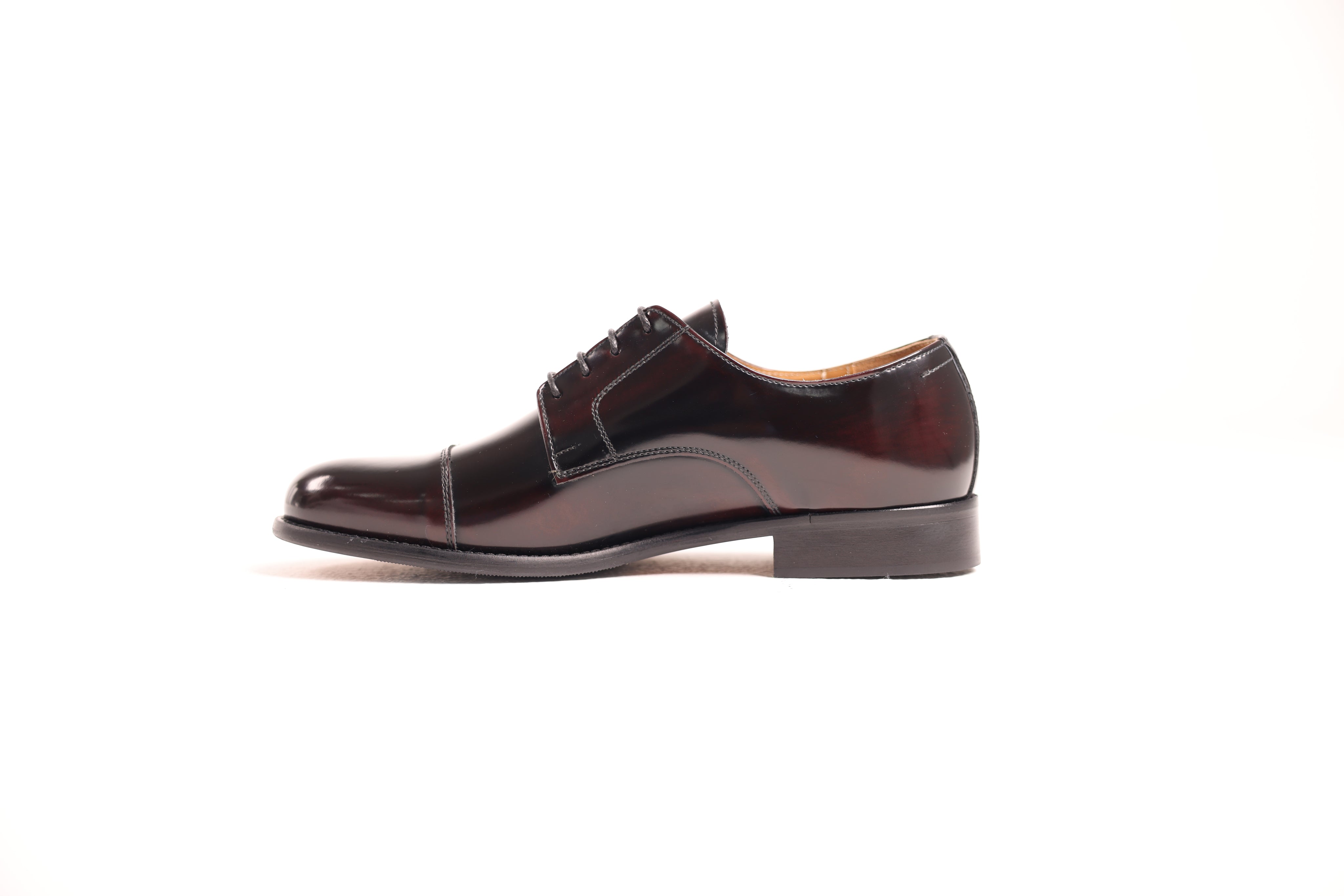 Bardigiani dark brown leather shoes side profile