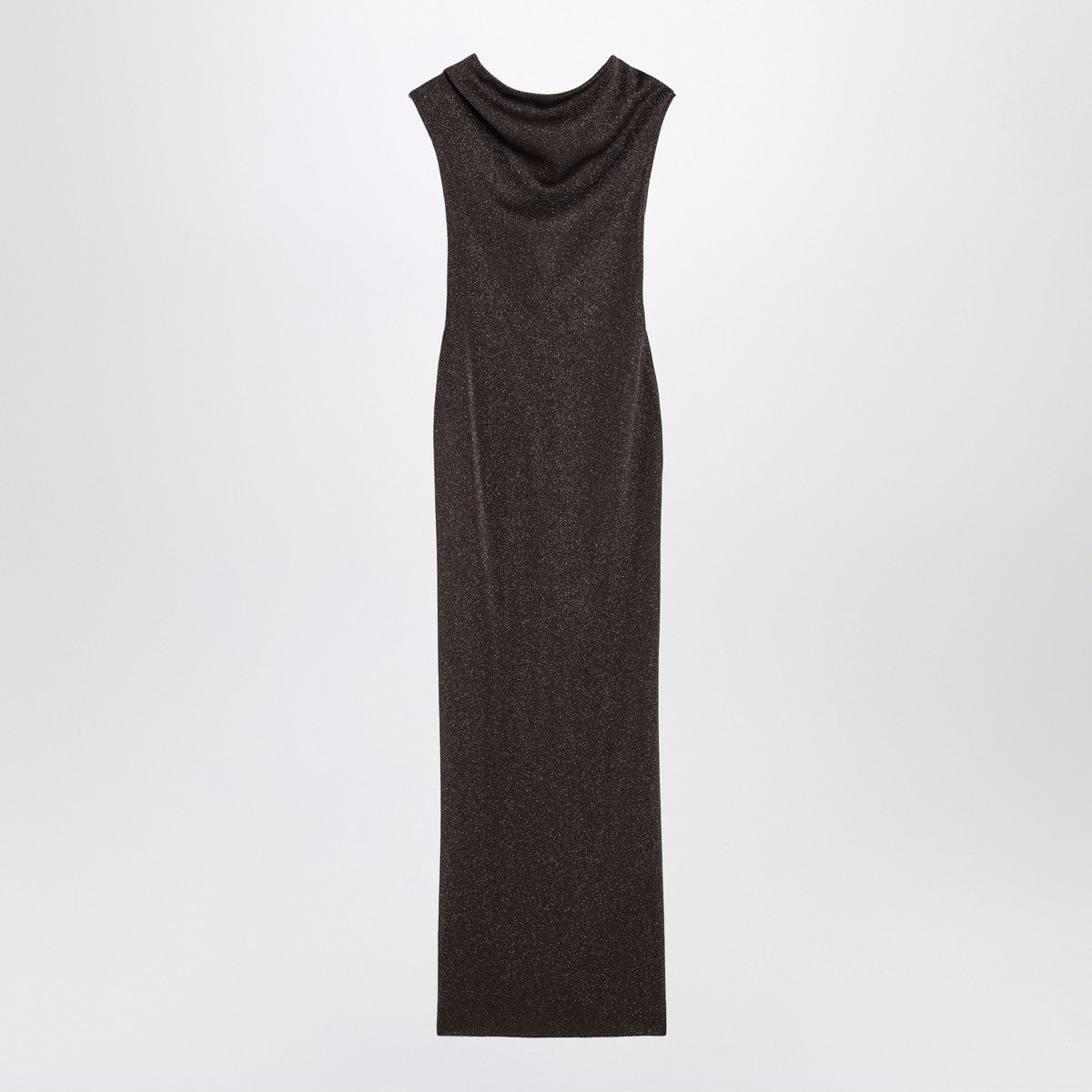 Max Mara Pianoforte Max Mara Pianoforte Brown dress in viscose and lurex yarn