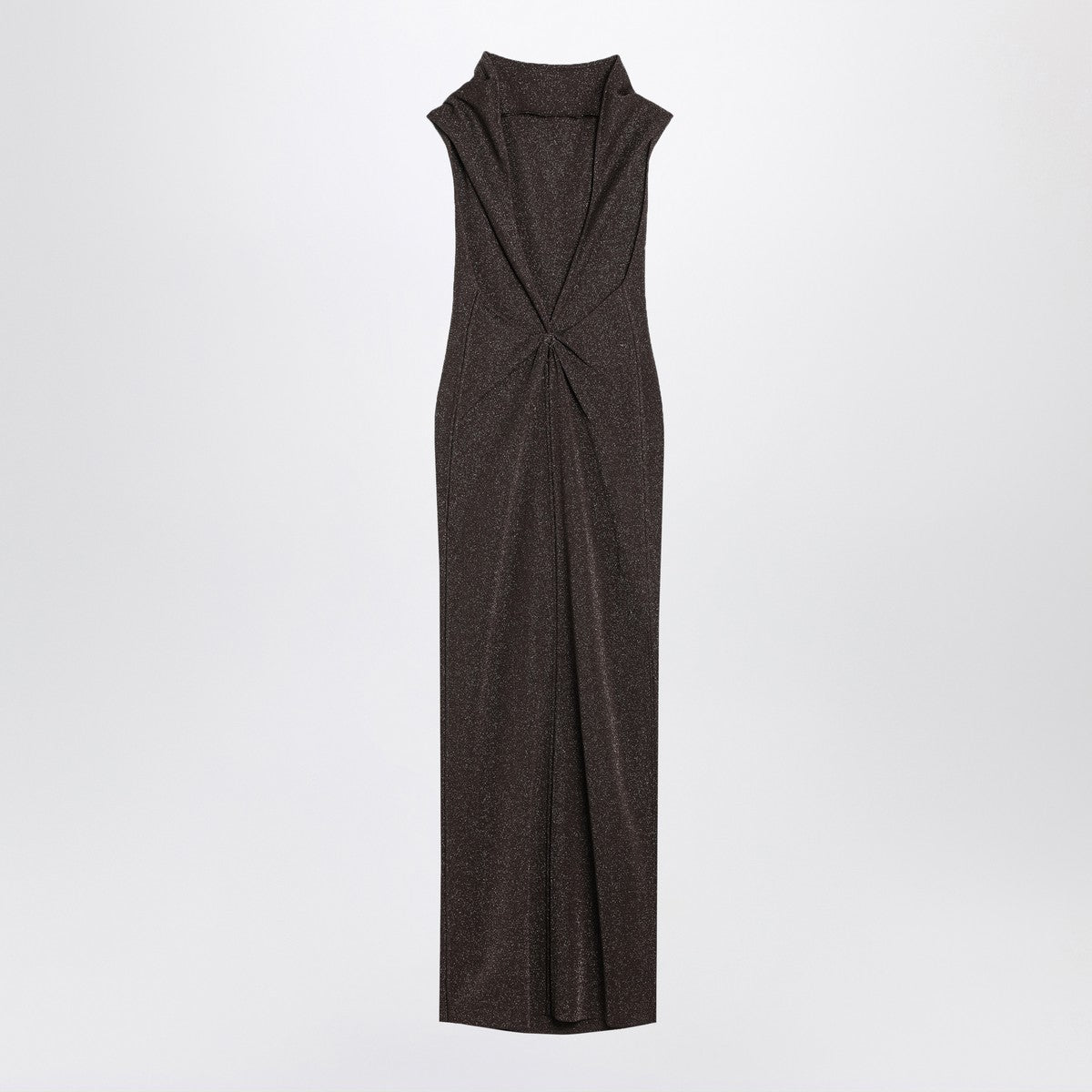 Max Mara Pianoforte Max Mara Pianoforte Brown dress in viscose and lurex yarn