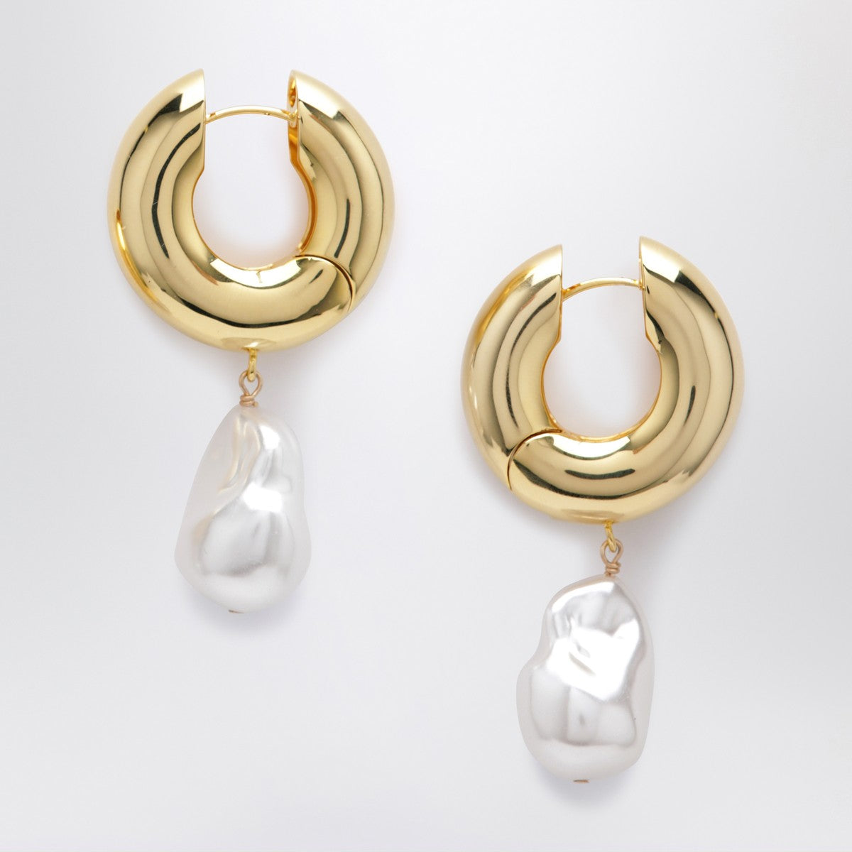 éliou éliou Pearl gold earrings