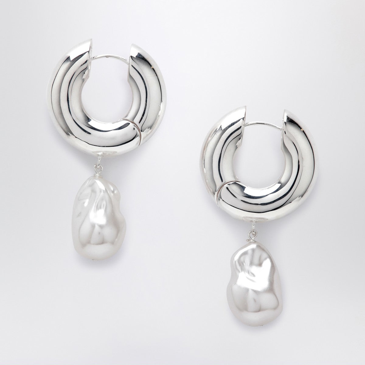 éliou éliou Pearl silver earrings