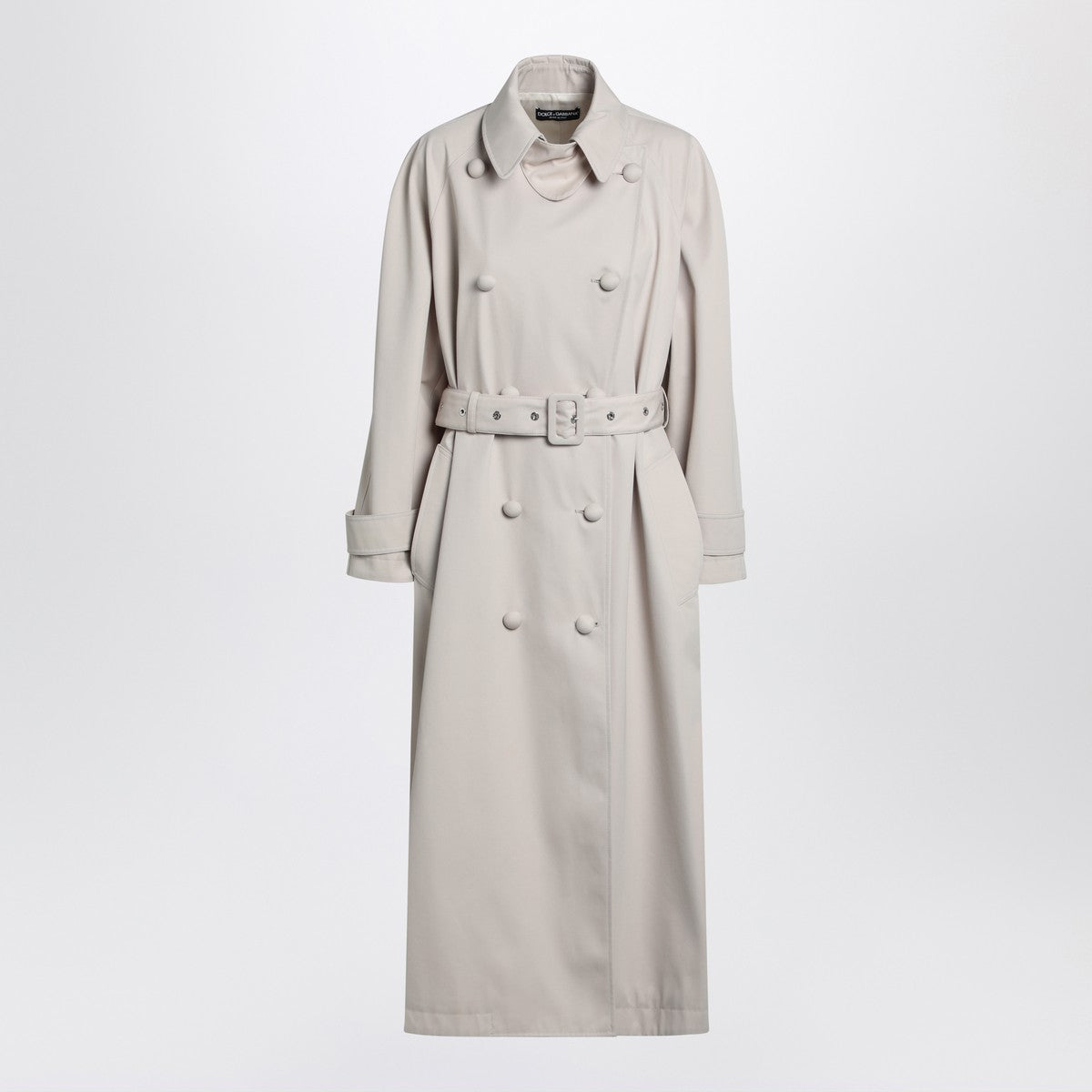 Dolce & Gabbana Dolce & Gabbana Dolce&Gabbana Beige trench in cotton drill