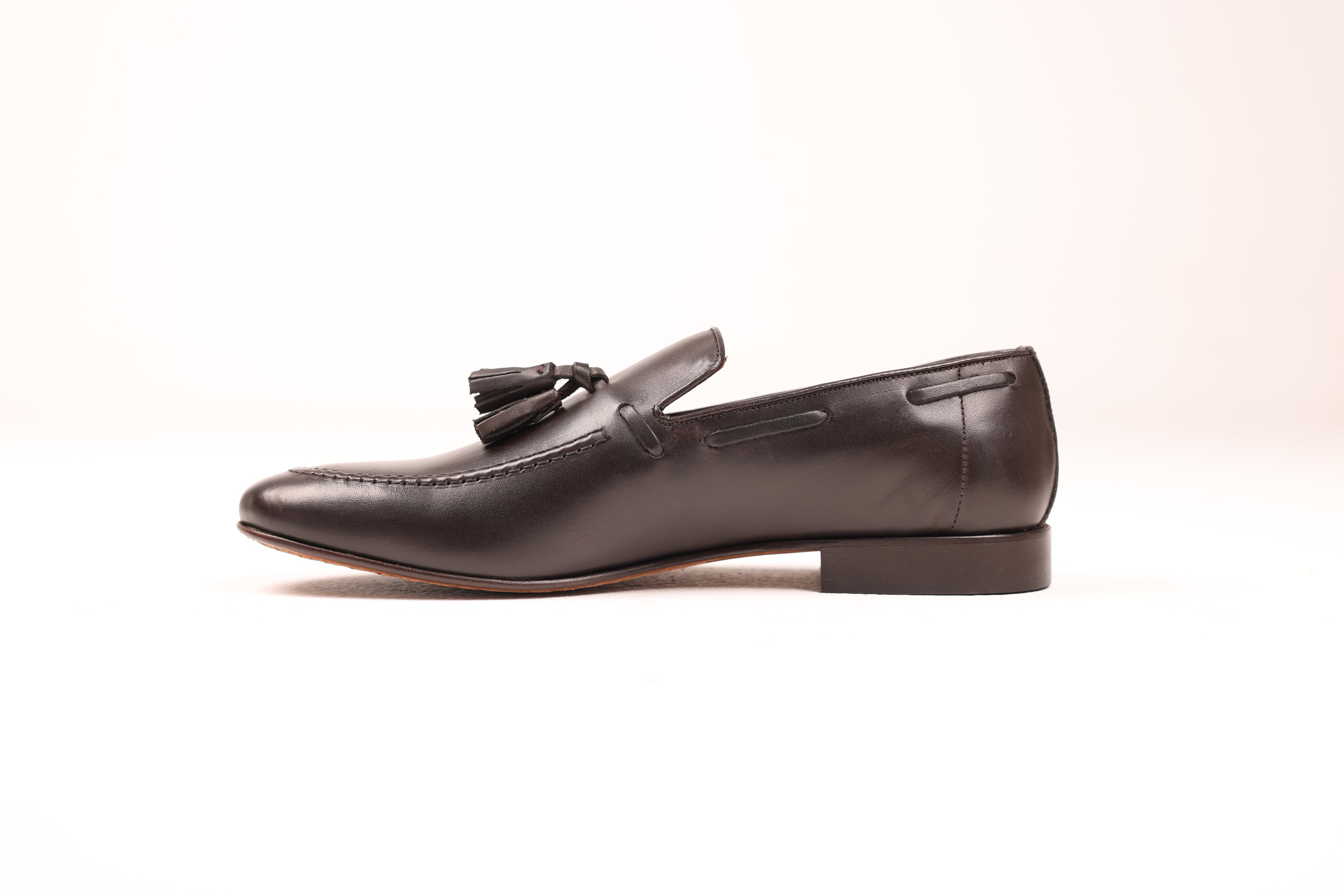 Bardigiani tassel loafers Italian leather side view