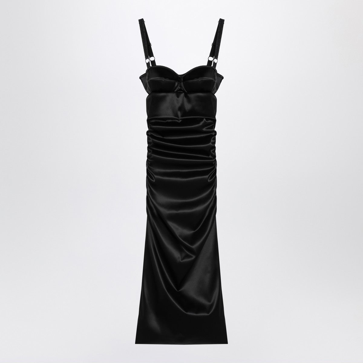 Dolce & Gabbana Dolce & Gabbana Dolce&Gabbana Draped black dress with bra detail
