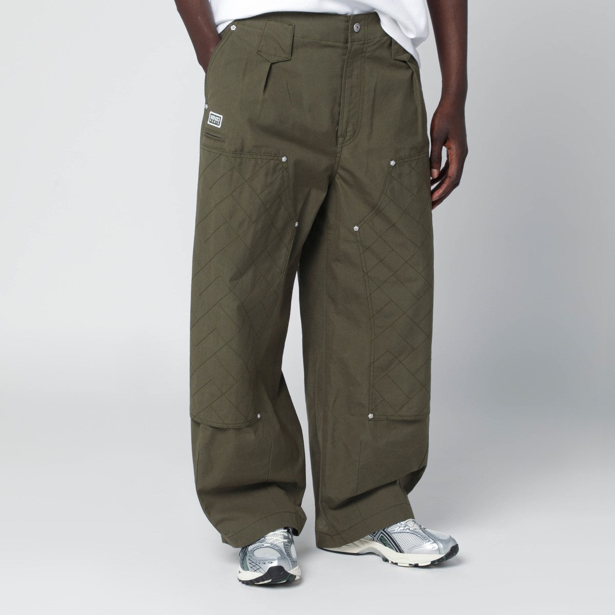 Kenzo KENZO Khaki green cotton trousers