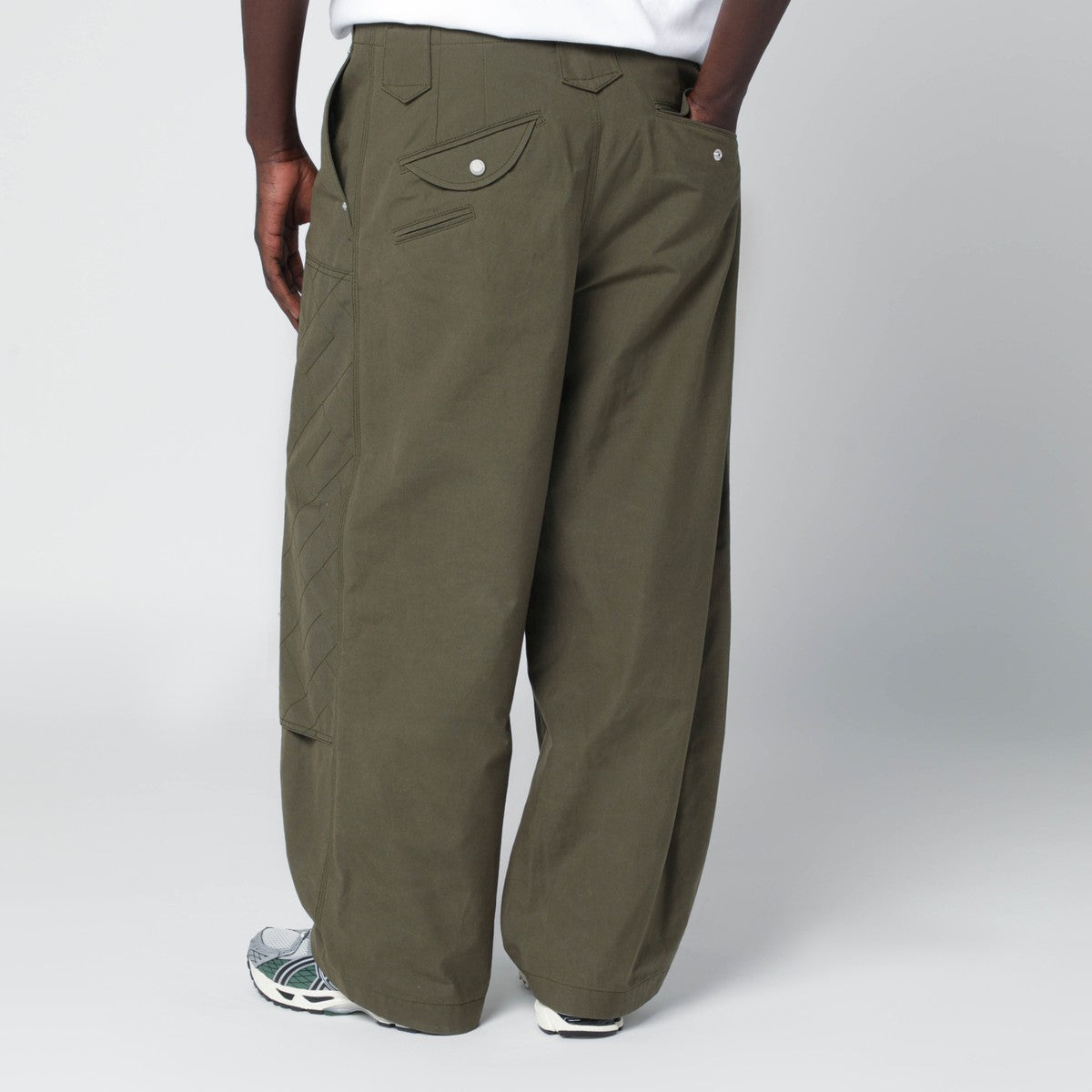 Kenzo KENZO Khaki green cotton trousers