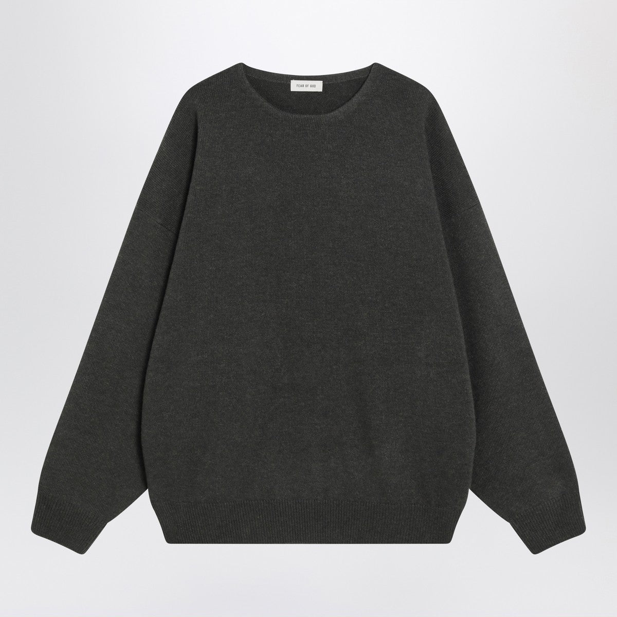 Fear of God Fear of God Faded black crewneck sweater in wool