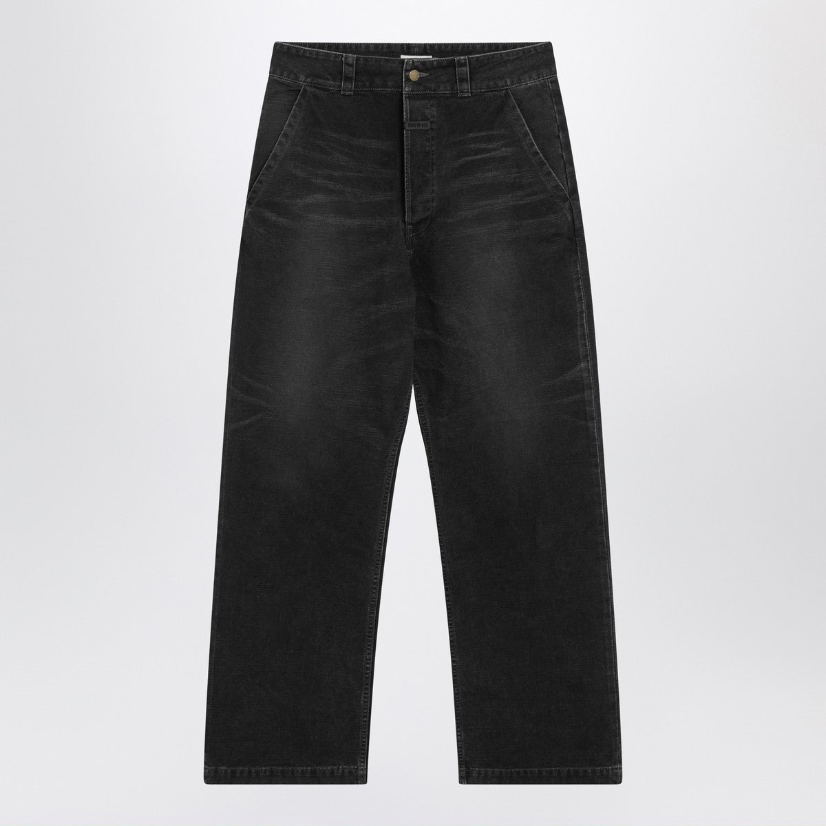 Fear of God Fear of God Black washed-effect jeans