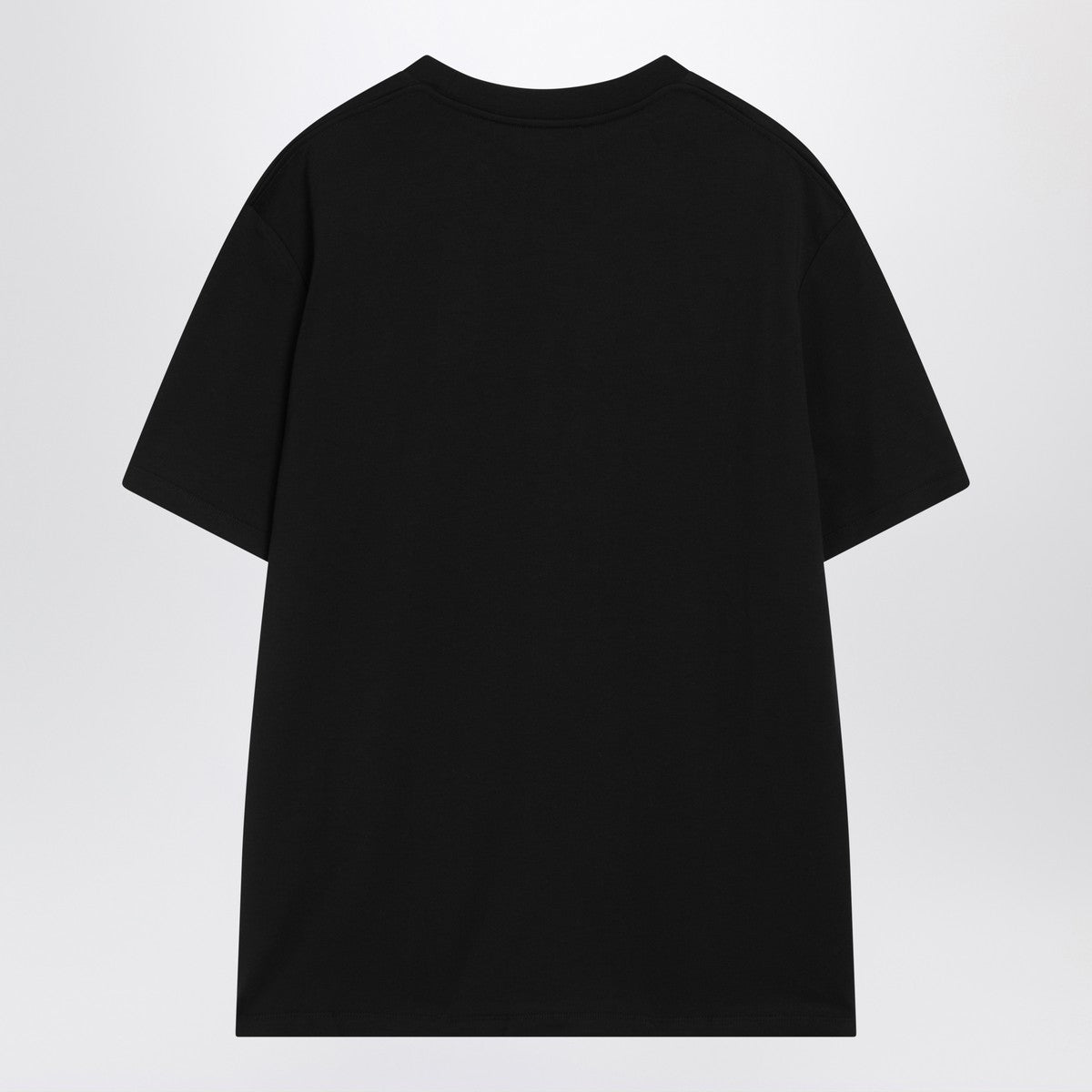 Balmain Balmain Black cotton crewneck t-shirt with logo