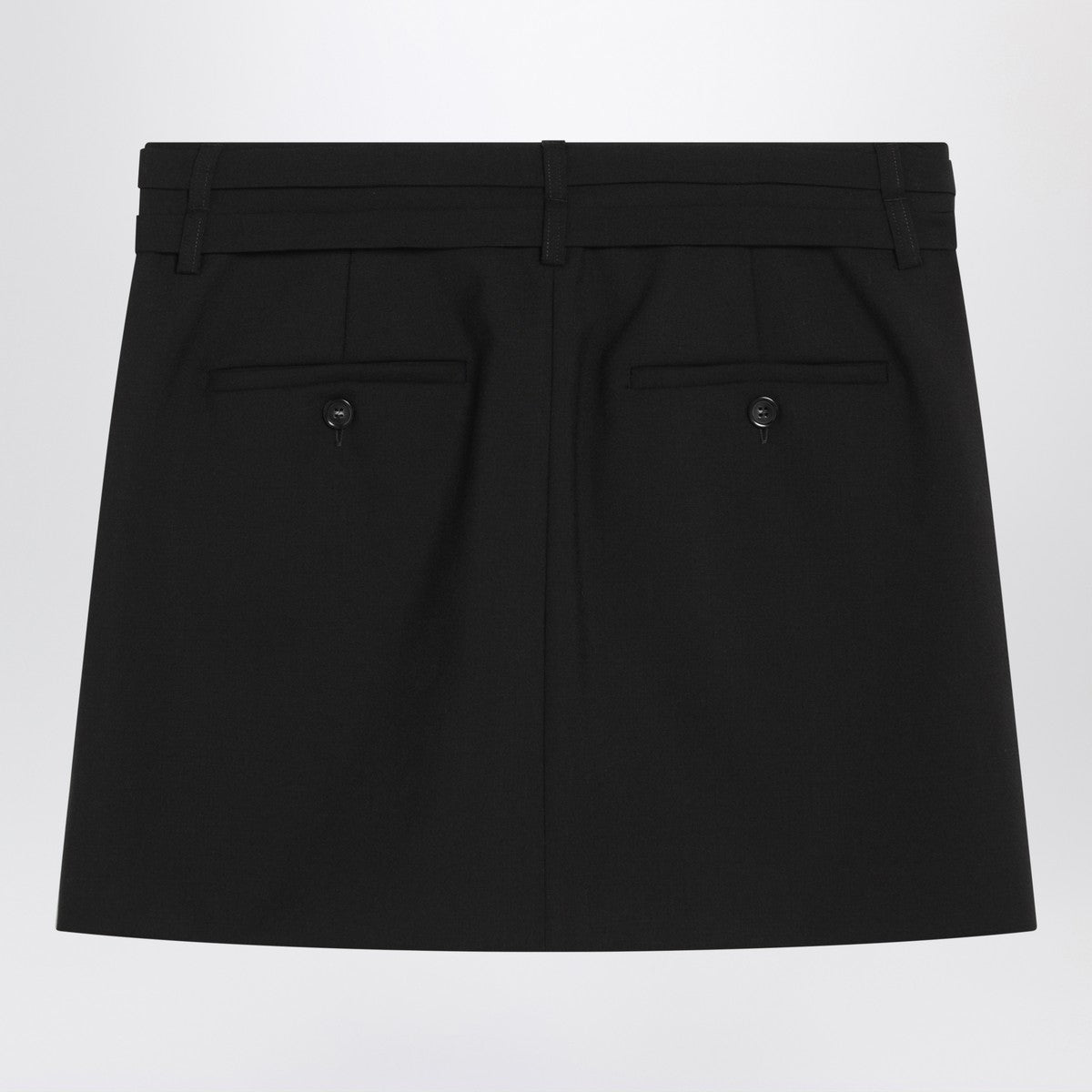 Sportmax Sportmax Black mini skirt in wool