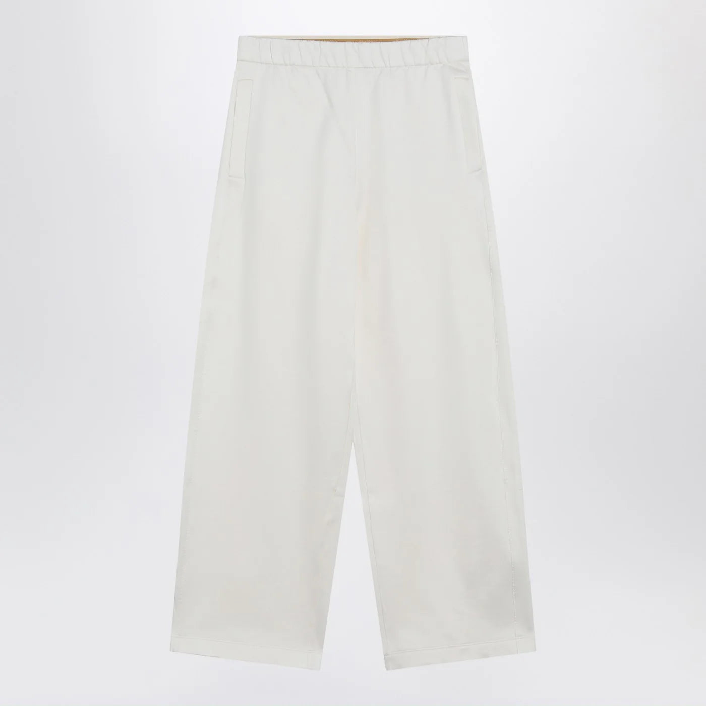 Max Mara White silk blend trousers