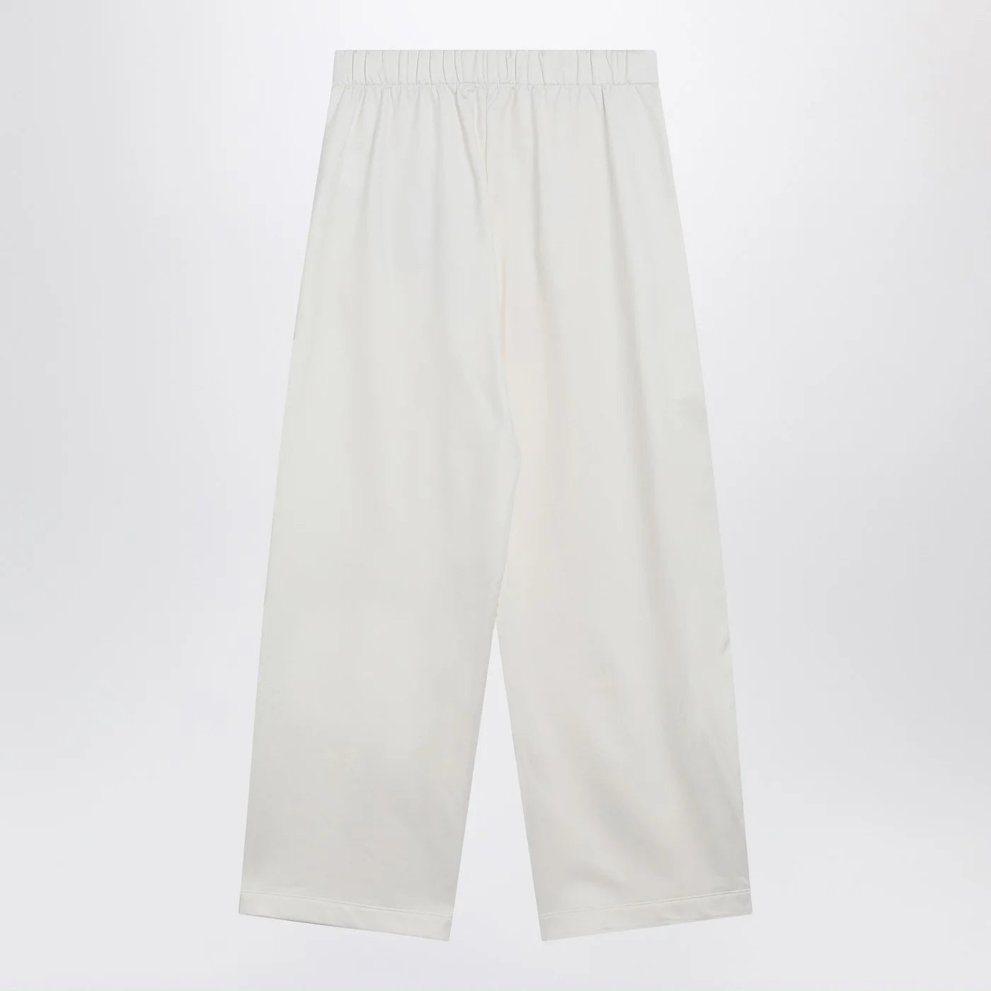 Max Mara White silk blend trousers