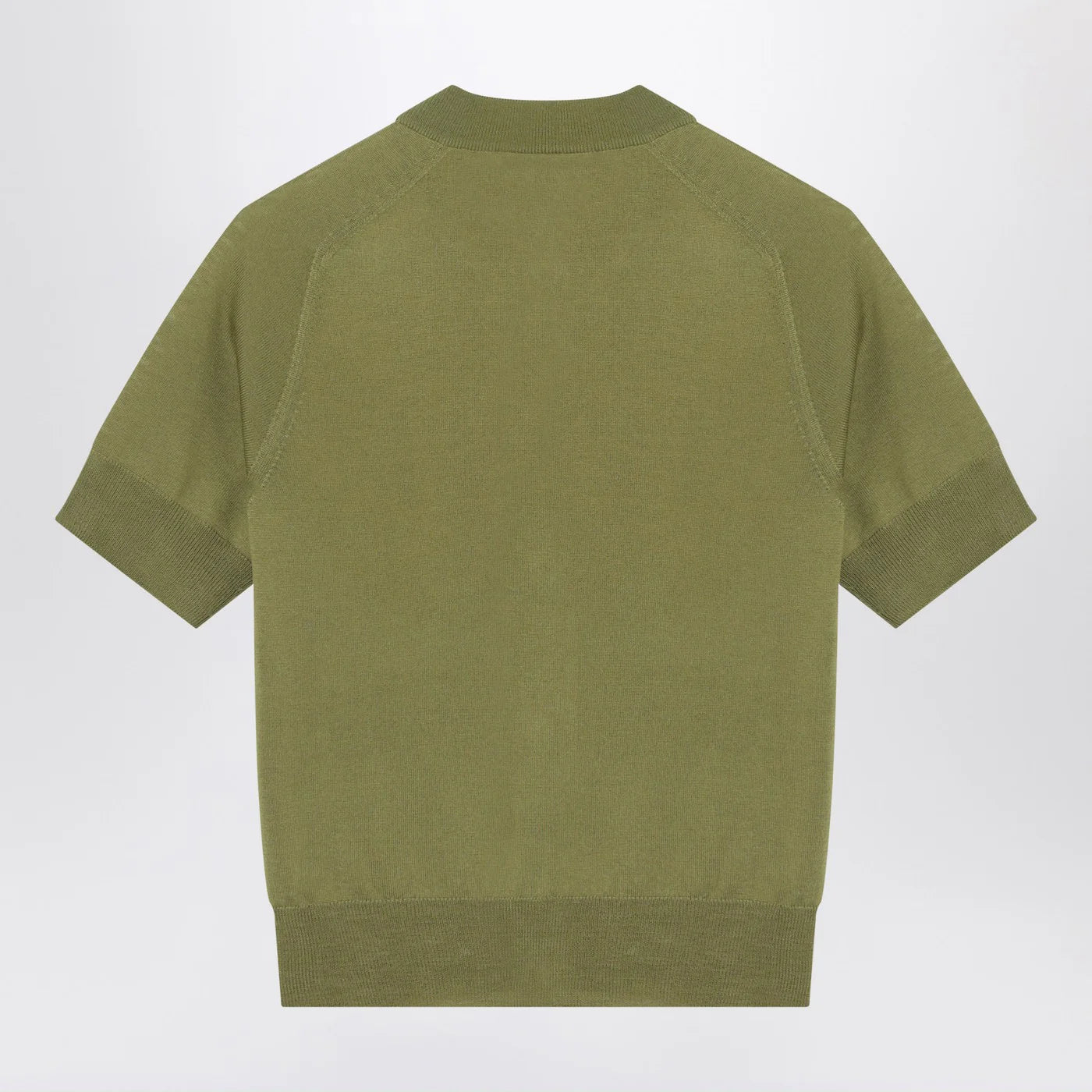 Ami Paris كارديجان صوف Ami De Coeur باللون الأخضر ماتشا