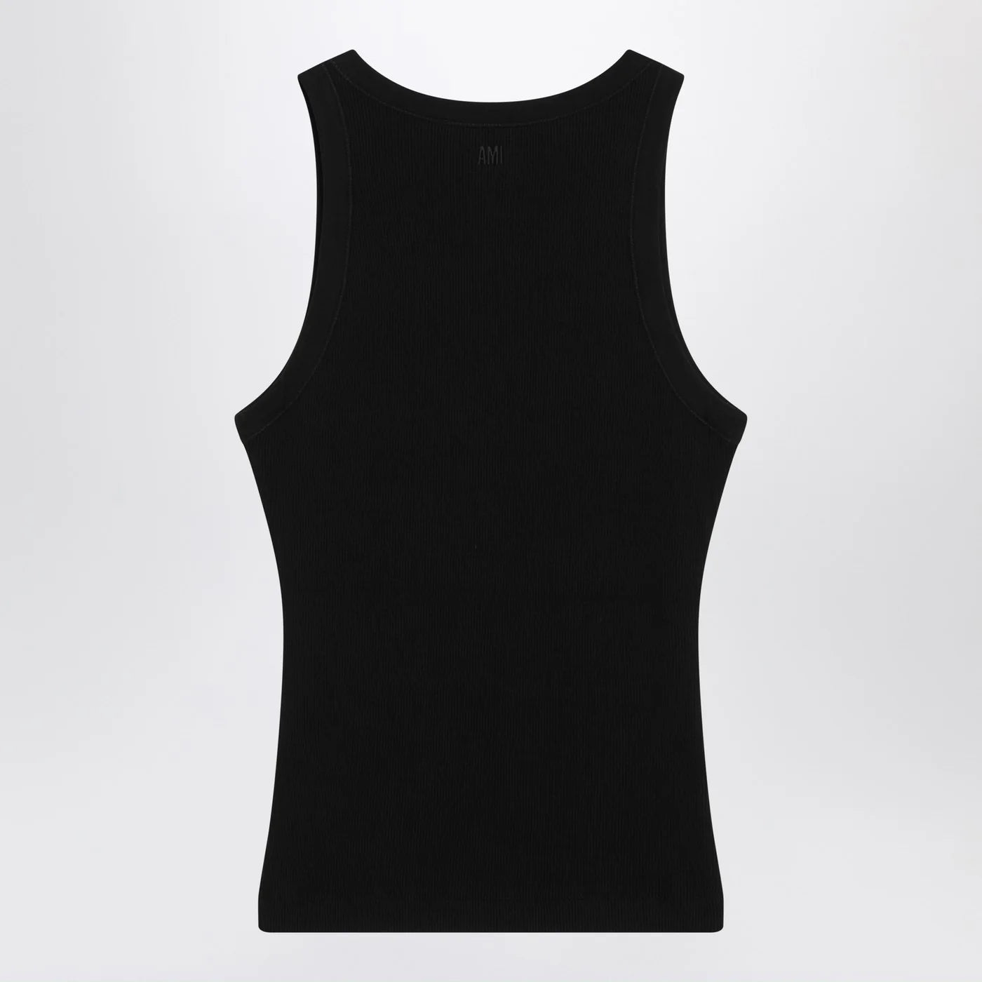 Ami Paris Black Ami De Coeur tank top