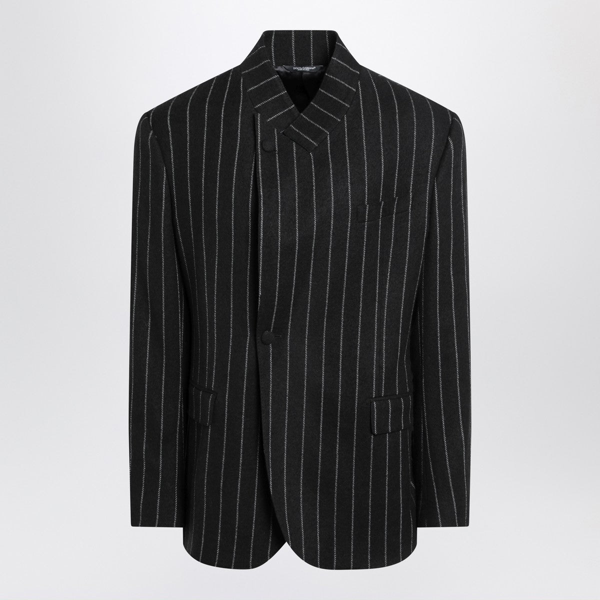 Dolce & Gabbana Dolce & Gabbana Dolce&Gabbana Striped wool-blend single-breasted jacket