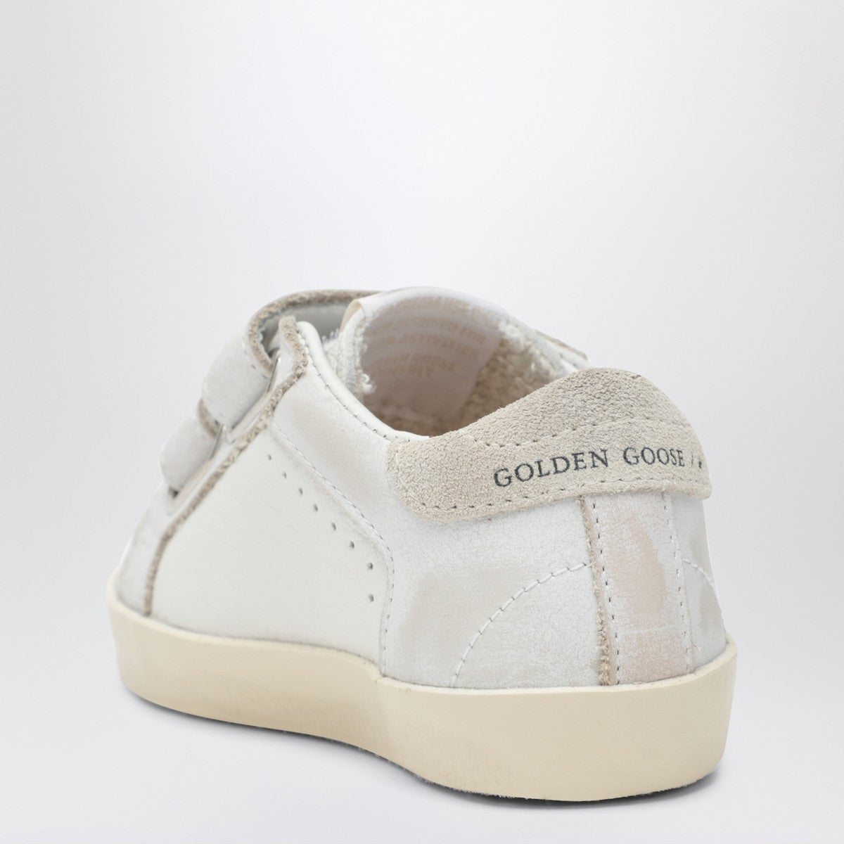 Golden Goose Golden Goose Old School sneakers in white with leopard-print star