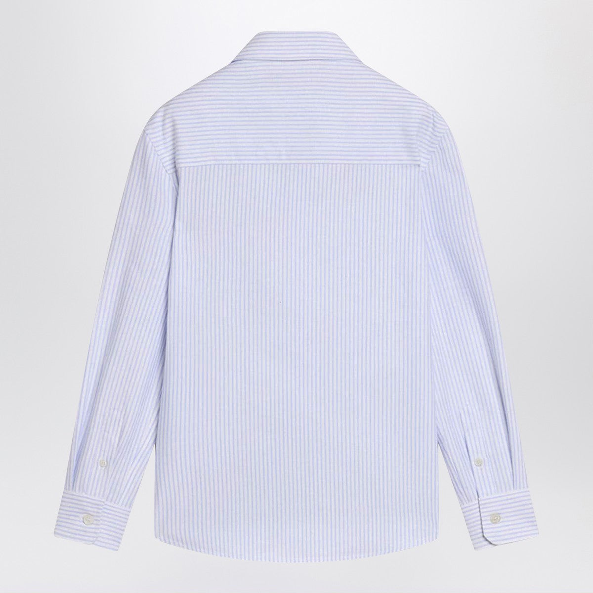 Golden Goose Golden Goose White/blue striped shirt with logo