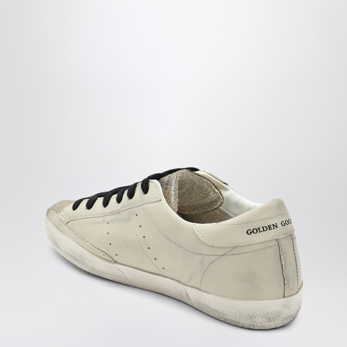 Golden Goose Golden Goose Light beige/animalier Super-Star sneaker