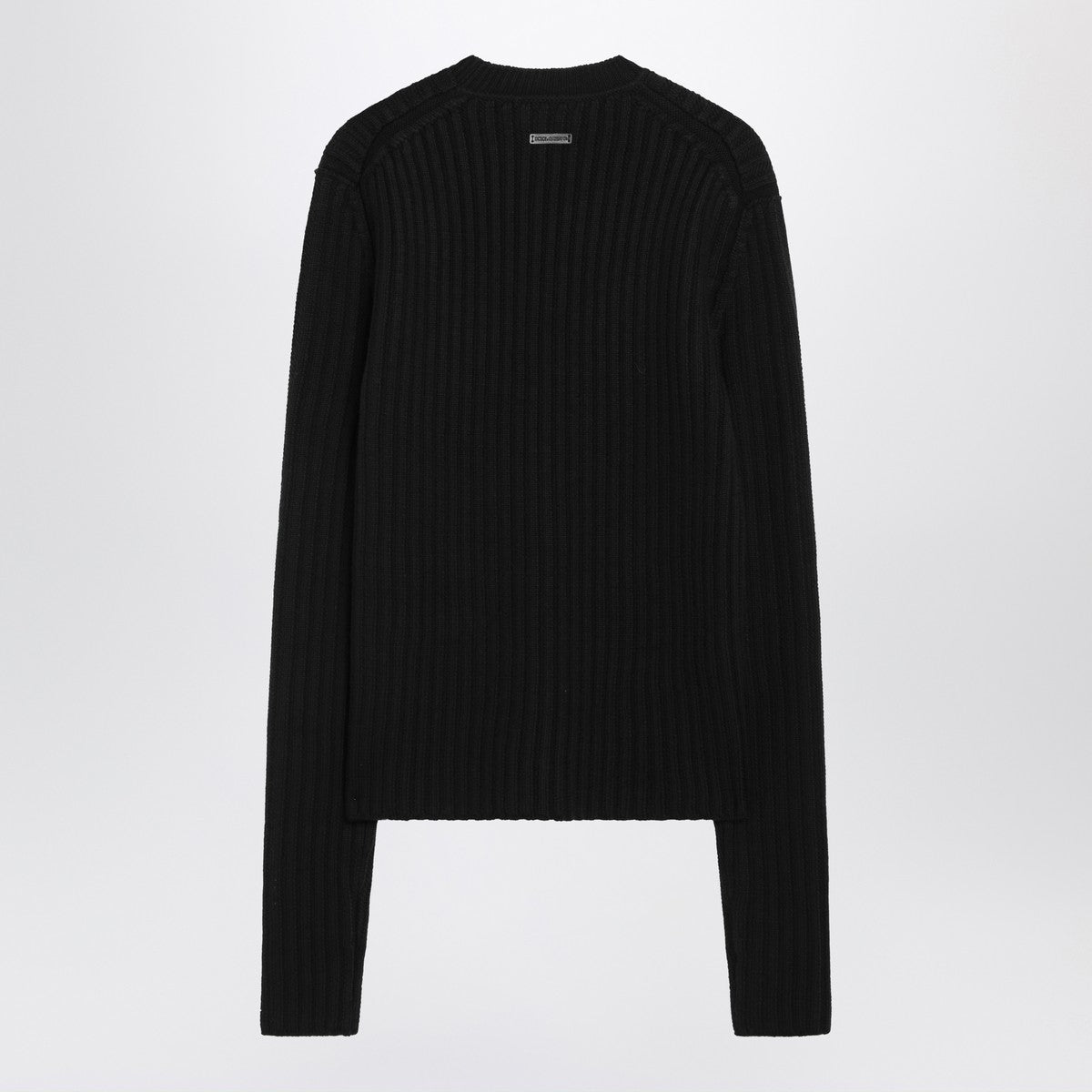 Dolce & Gabbana Dolce & Gabbana Dolce&Gabbana Black ribbed wool sweater