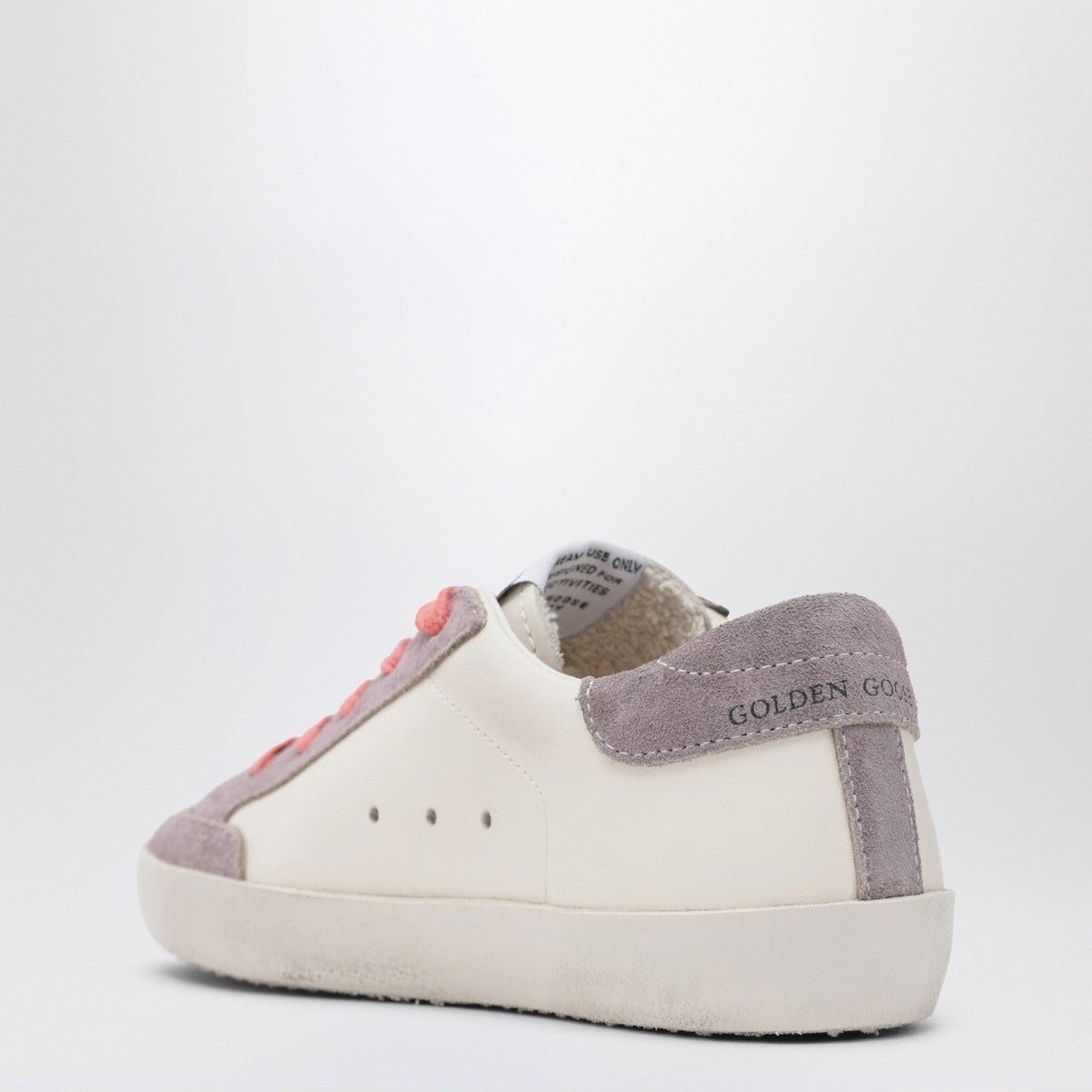 Golden Goose Golden Goose White leather and lilac suede Super-Star sneakers