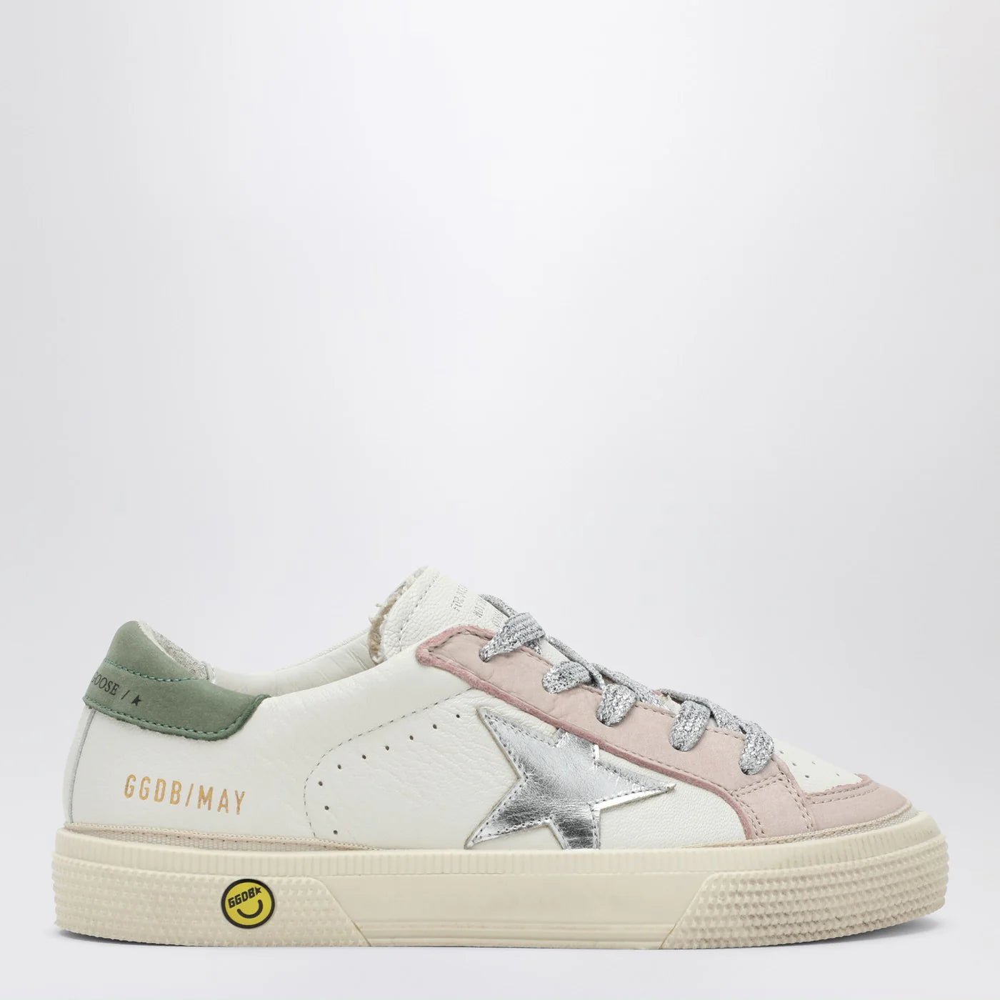 Golden Goose Low-top sneaker May white/pink/olive green