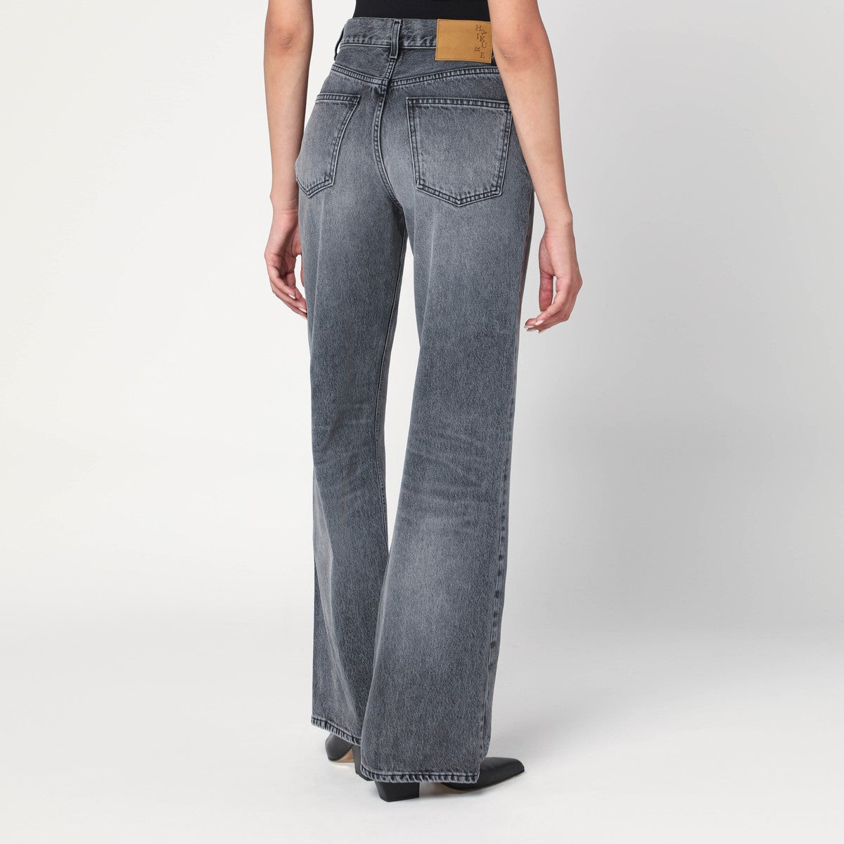 Haikure HAIKURE Grey washed effect Korea jeans