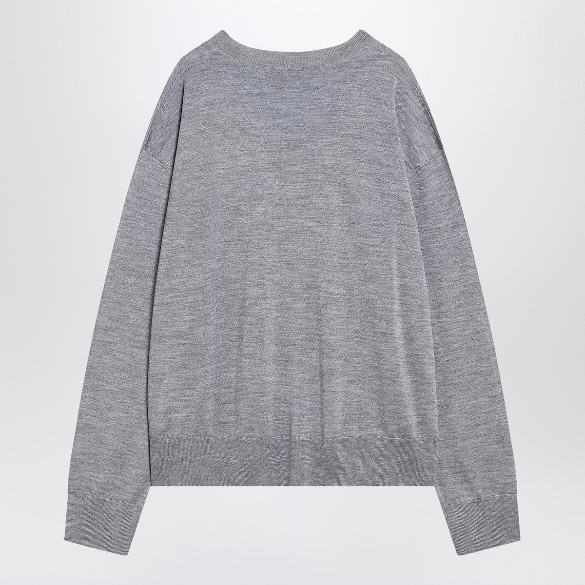 Ami Paris Ami Paris Gray Ami De Coeur sweater in wool and silk