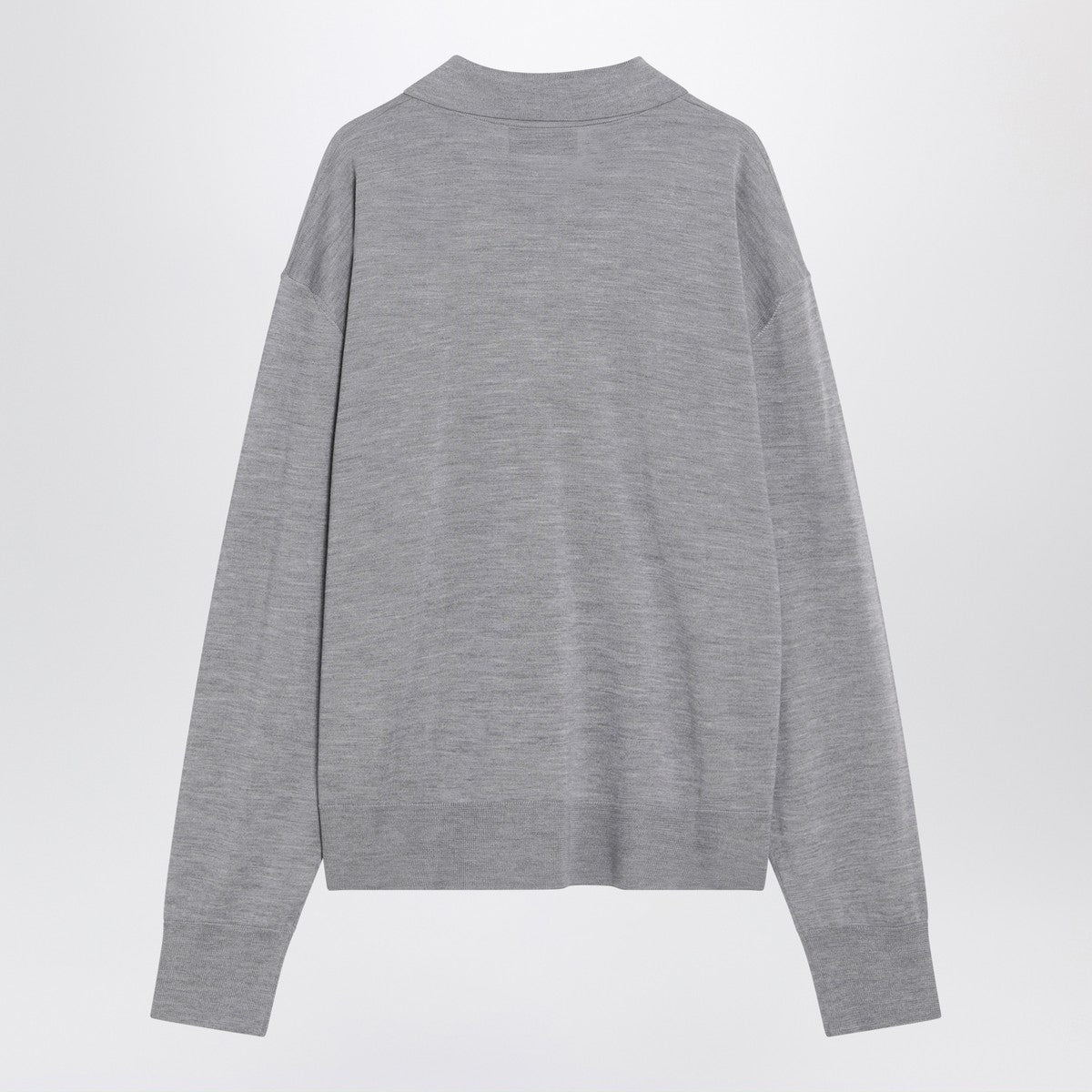 Ami Paris Ami Paris Grey wool and silk polo Ami De Coeur