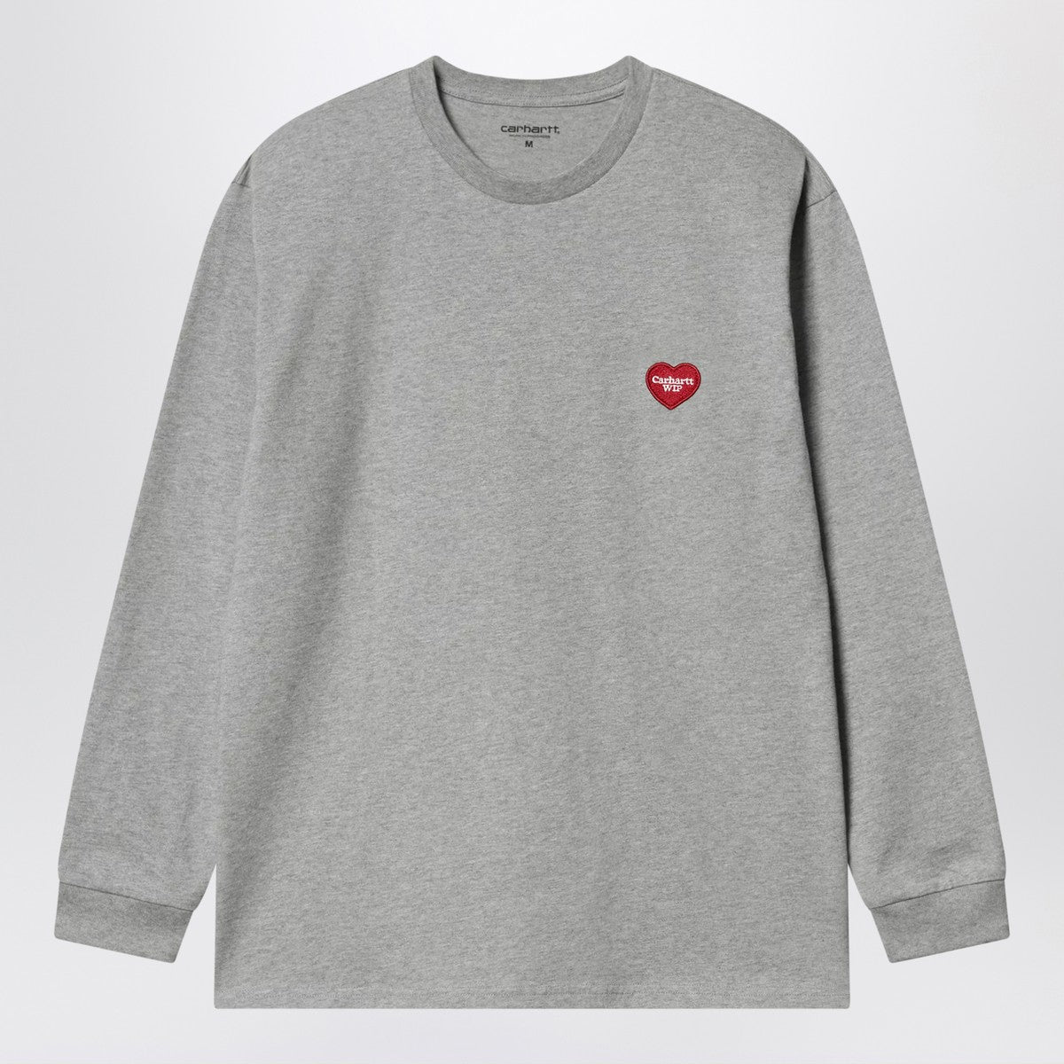 Carhartt WIP Carhartt WIP Grey L/S Heart Patch T-shirt