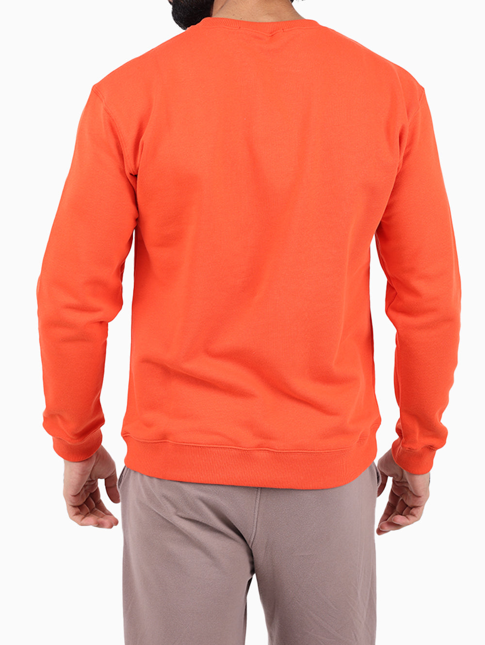 Reign Italia sweatshirt back view in orange