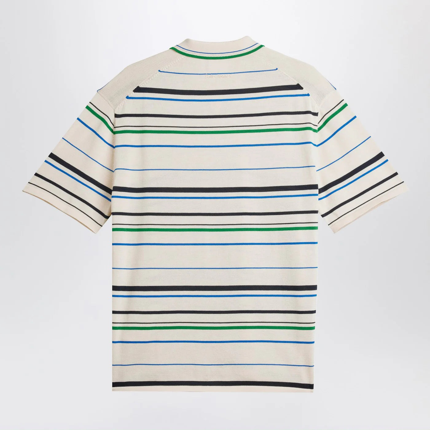 adidas by Wales Bonner White striped polo shirt in cotton blend