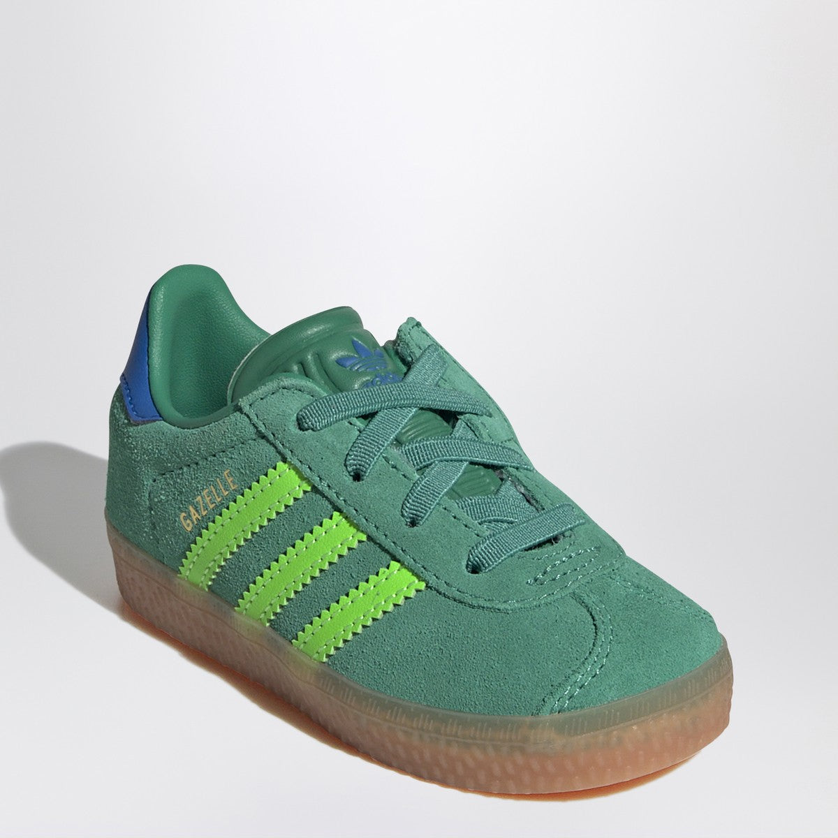 adidas Originals adidas Originals Green Gazelle sneaker with elastic laces