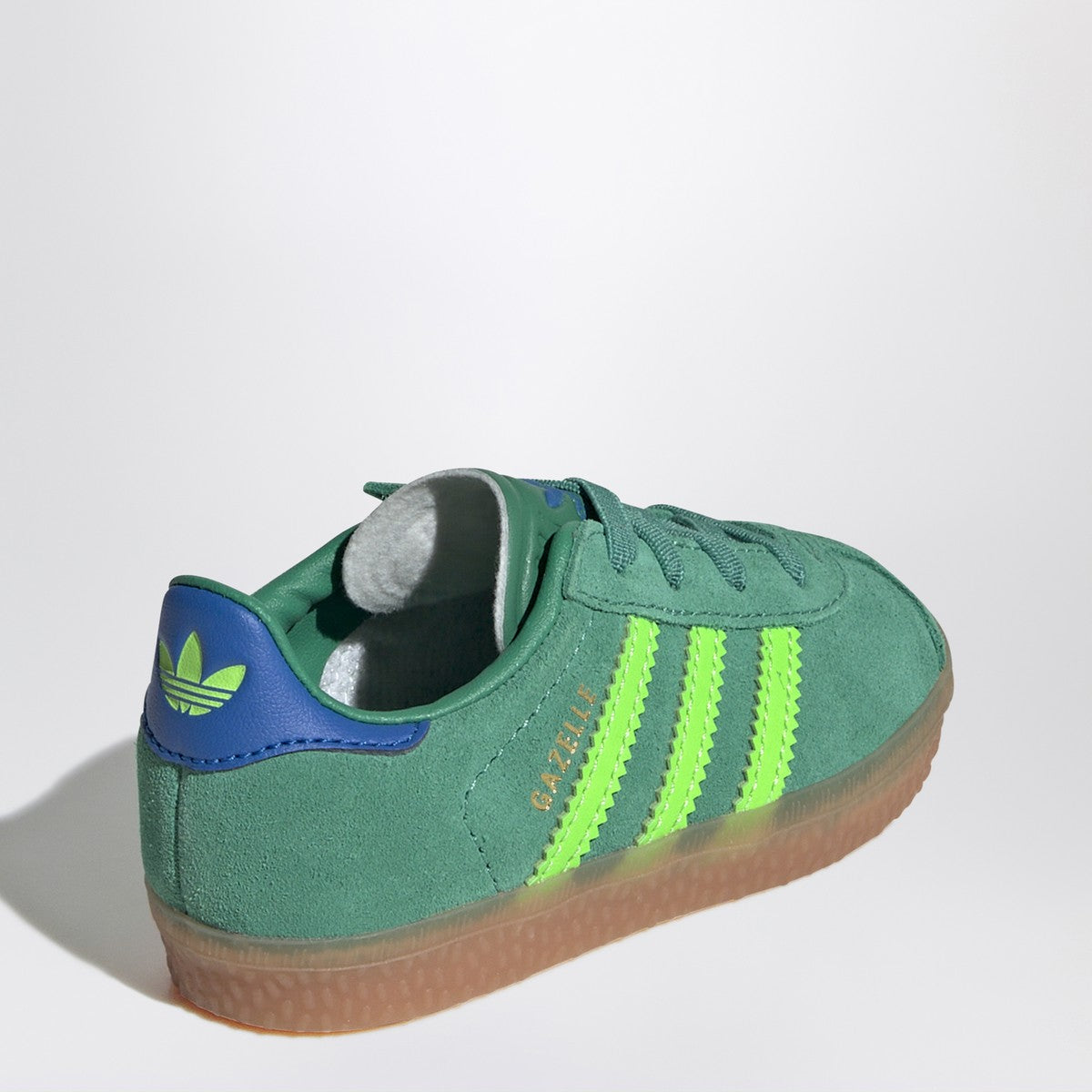 adidas Originals adidas Originals Green Gazelle sneaker with elastic laces