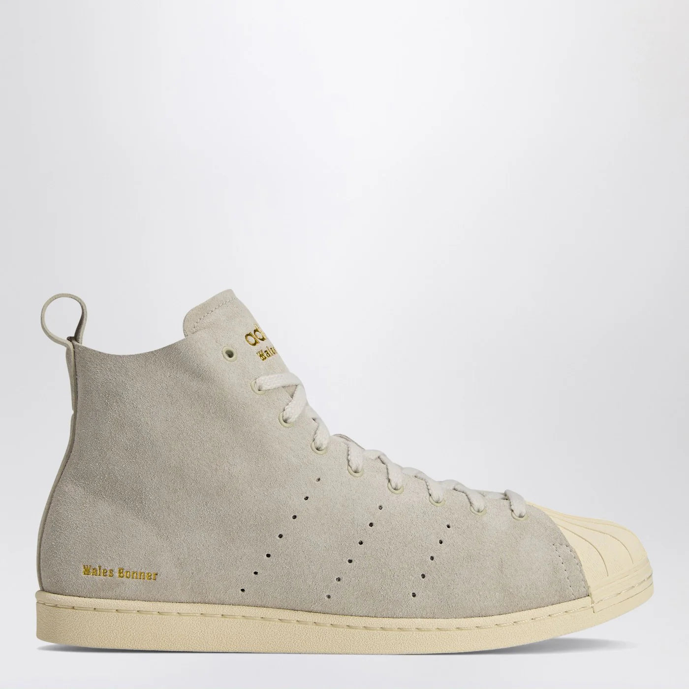 adidas by Wales Bonner Sneaker Superstar Hi Mist Stone/Wonder White/Gold Metallic