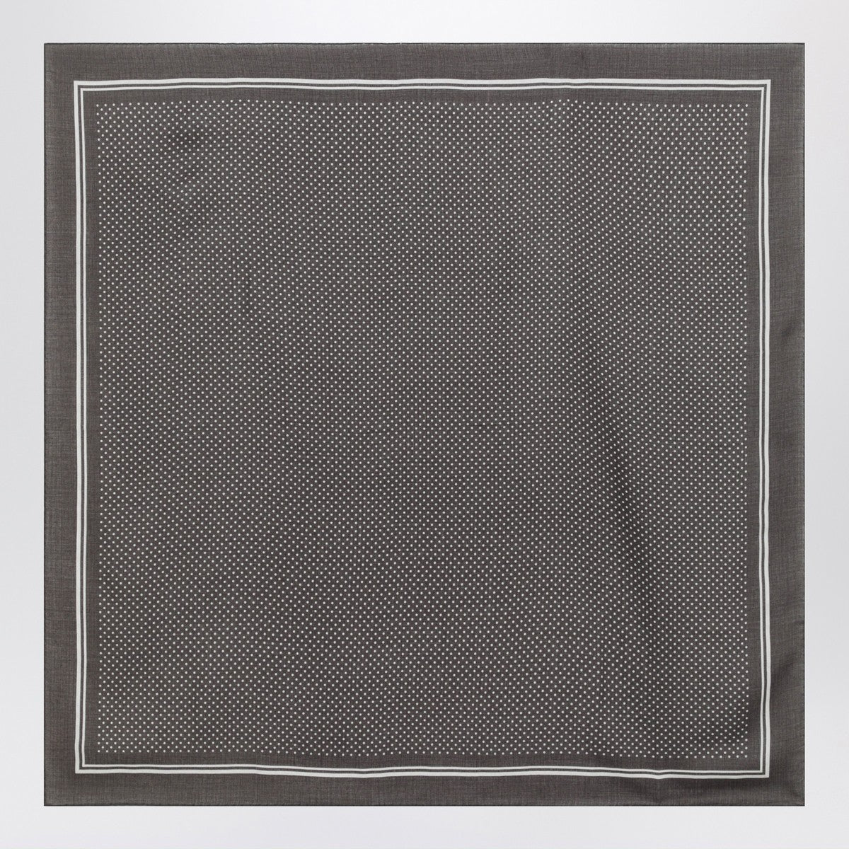 Destin Destin Grey wool polka-dot bandana
