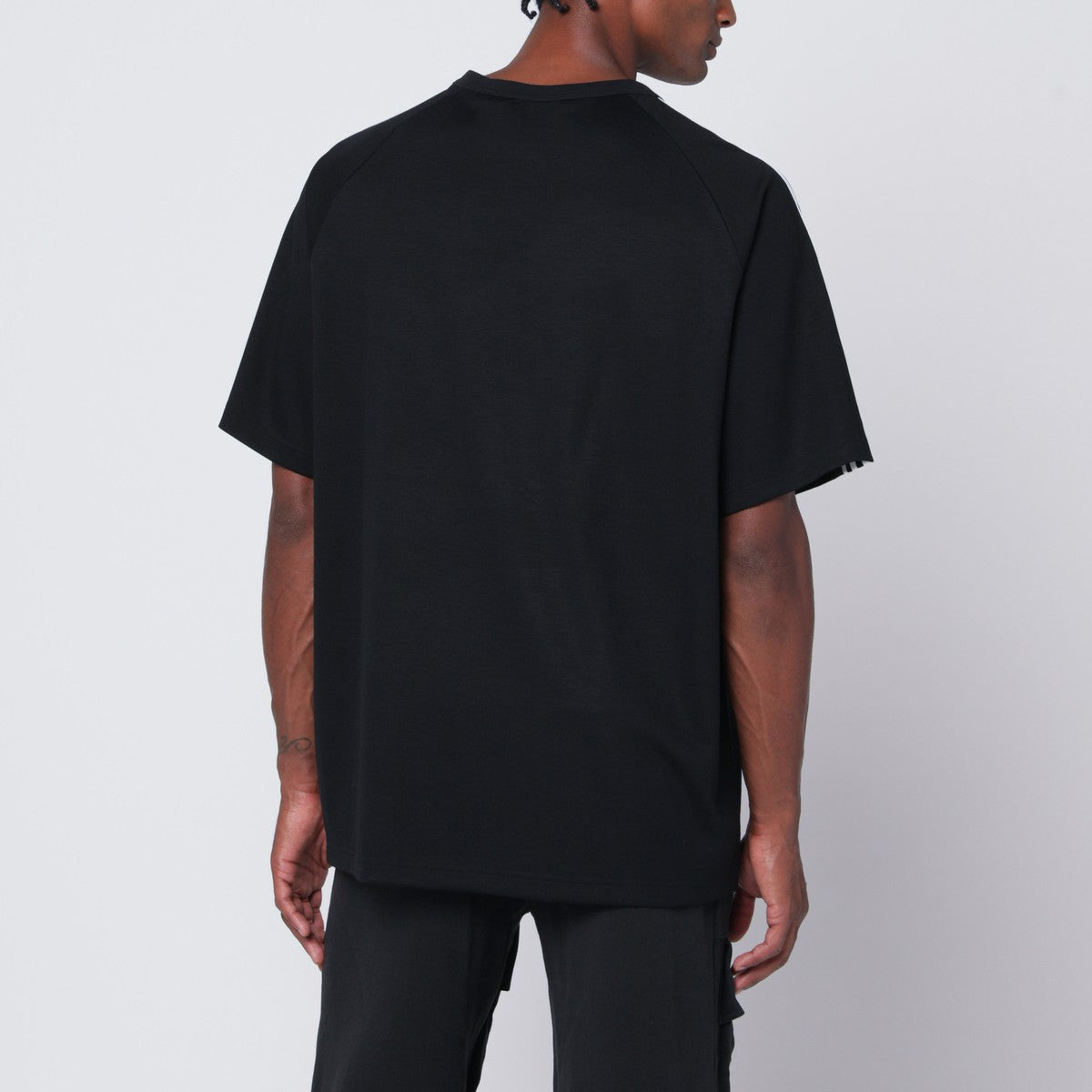 adidas Y-3 adidas Y-3 Black T-shirt in wool and nylon blend