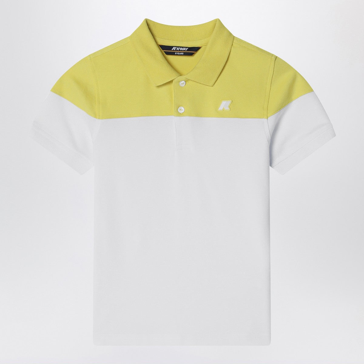 K-Way K-Way White/green acacia cotton polo